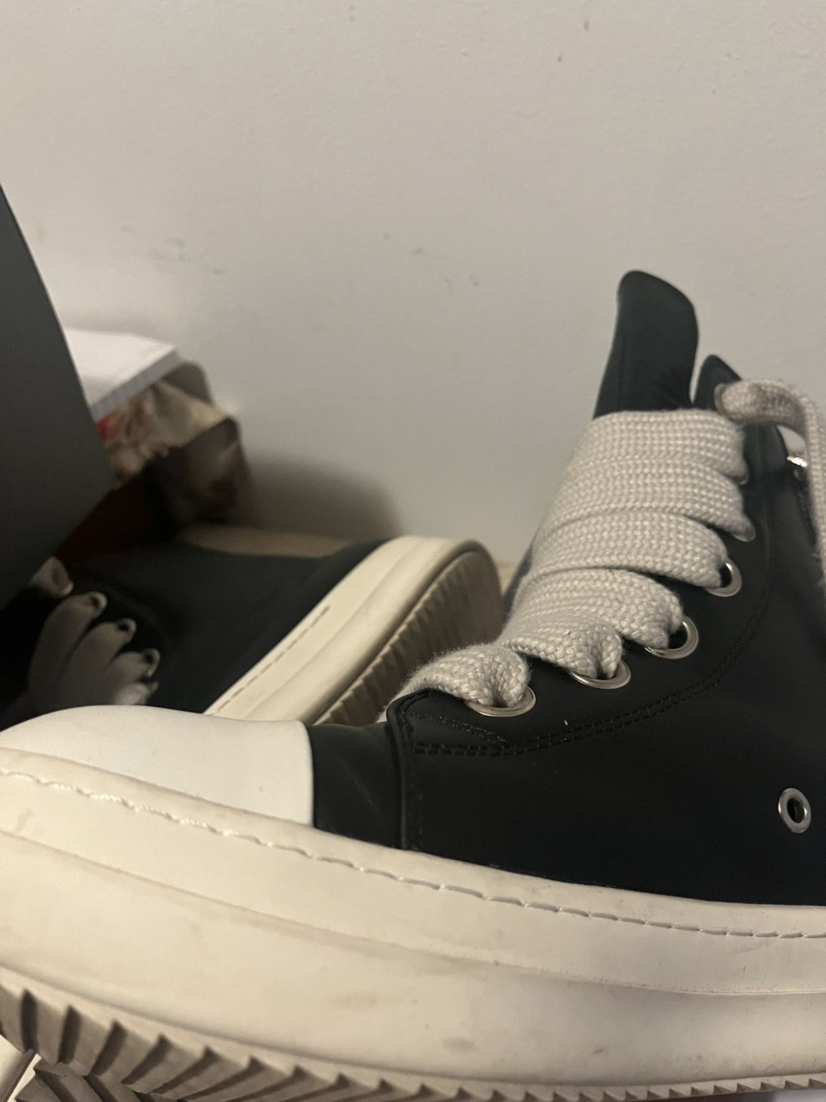 Rick Owens Rick Owens Black Temple Jumbolace Sneaks Size US 10 / EU 43 - 6 Thumbnail