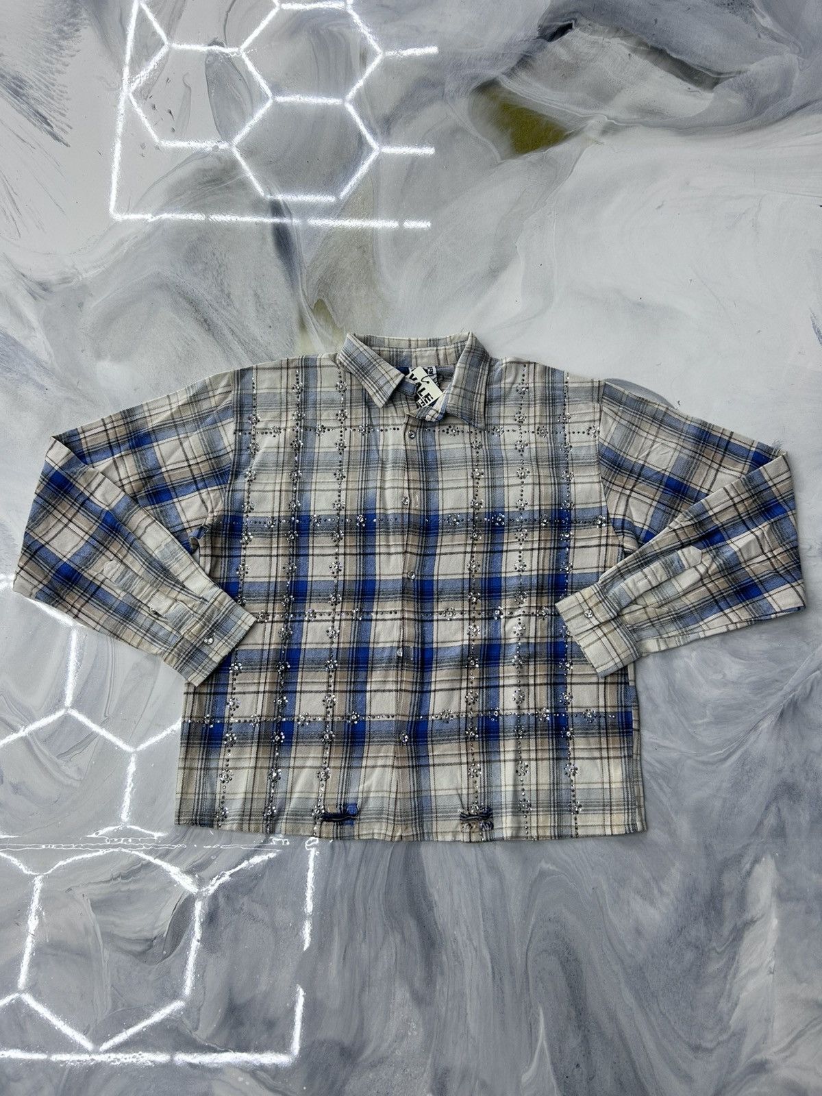 Valelives grey web flannel