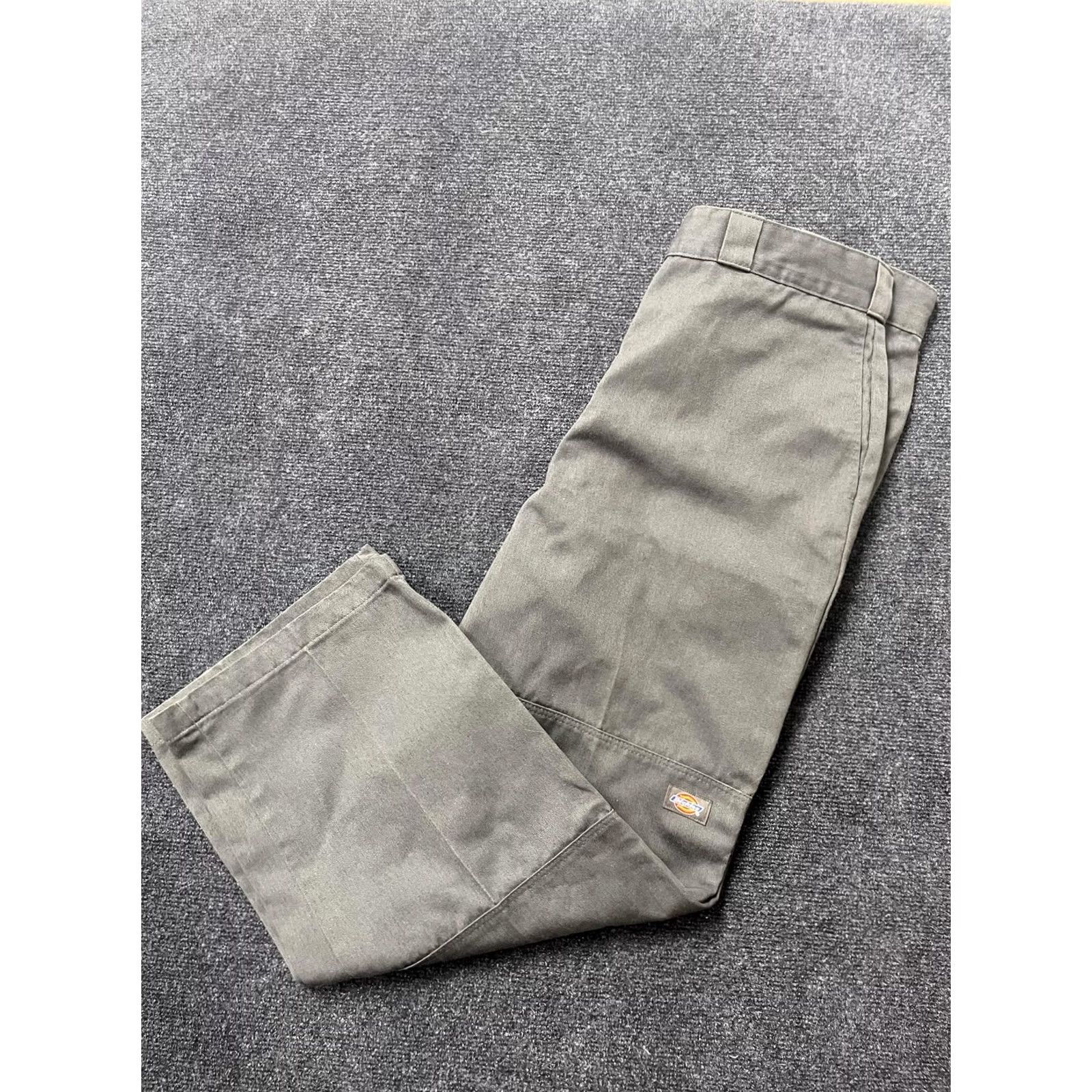 Dickies Dickies Pants Mens 38x30 Gray Flat Front Work Chino Double Knee Straight Leg Size US 38 / EU 54 - 2 Thumbnail