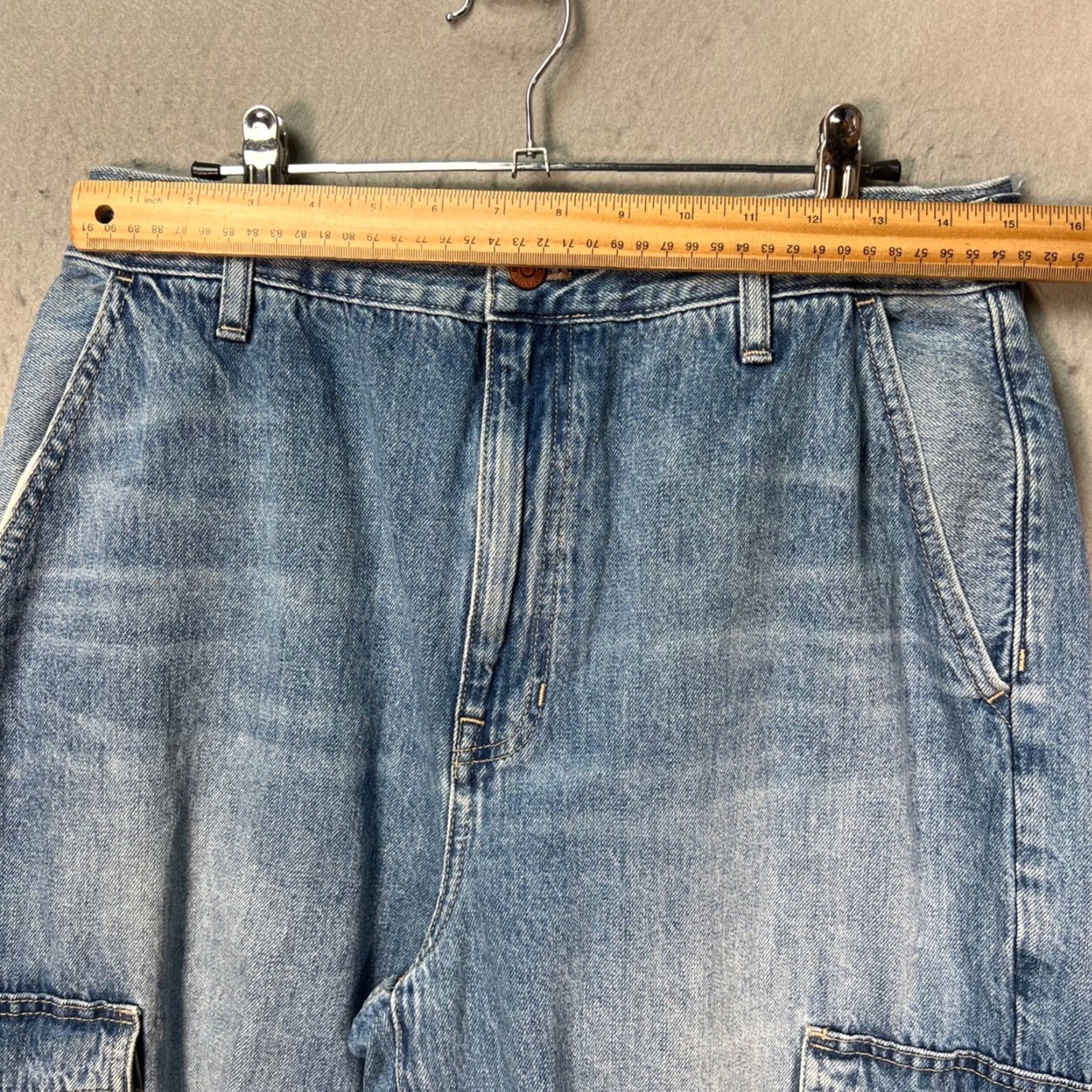 Madewell Madewell Jeans Baggy Tapered Denim Cargo 90s Vintage Men's Womens 30 Blue Size 30" / US 8 / IT 44 - 6 Thumbnail