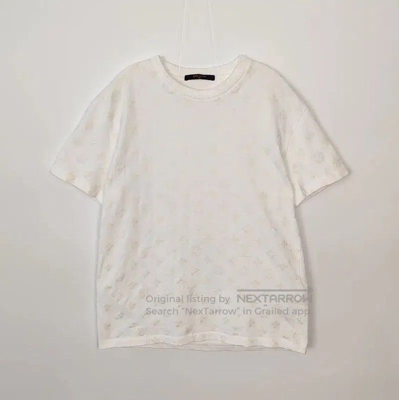 Louis Vuitton Louis Vuitton White Cotton Short Sleeve T-Shirt . Size US S / EU 44-46 / 1 - 1 Thumbnail