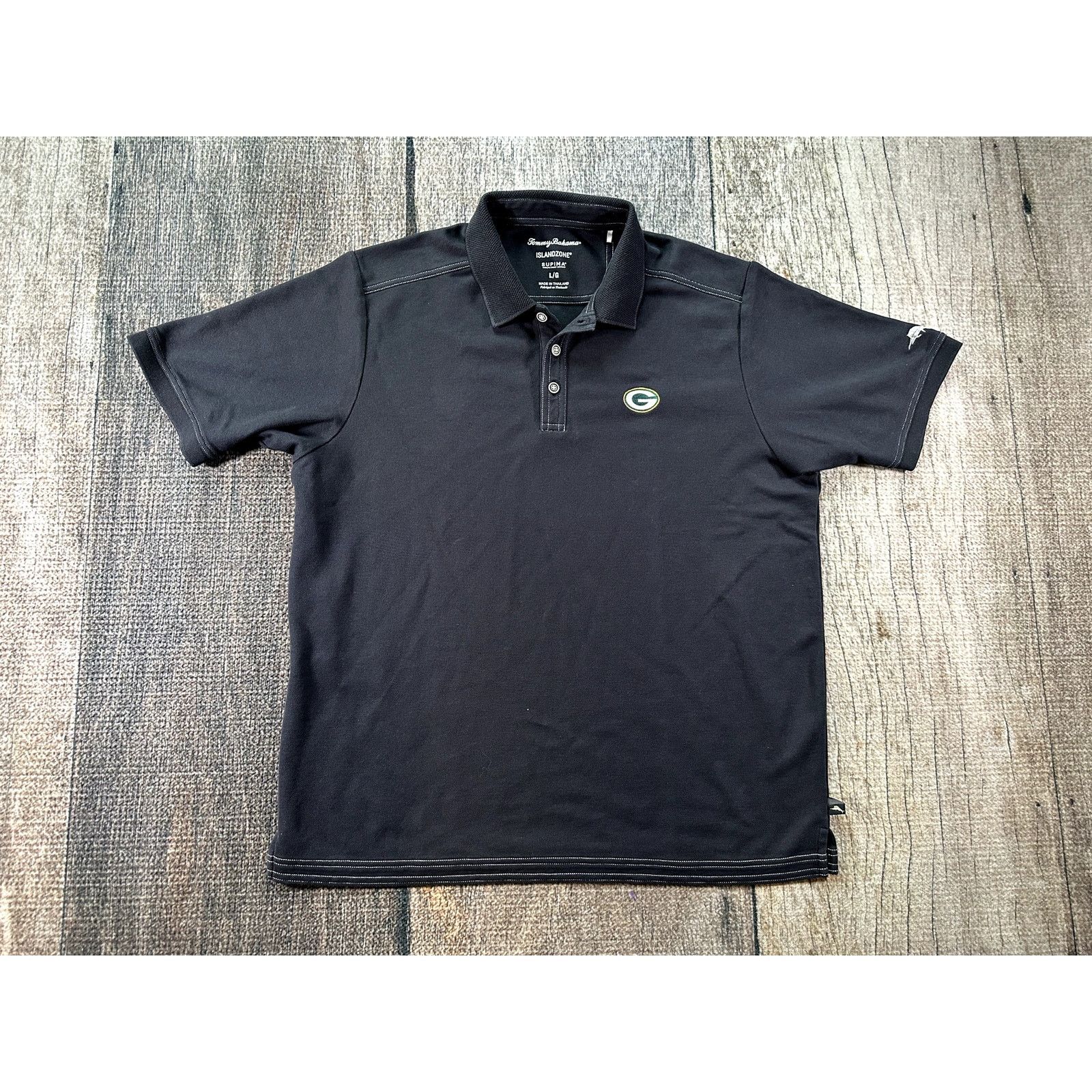 Tommy Bahama Tommy Bahama Green Bay Packers Mens Shirt Islandzone Polo Size US L / EU 52-54 / 3 - 1 Thumbnail