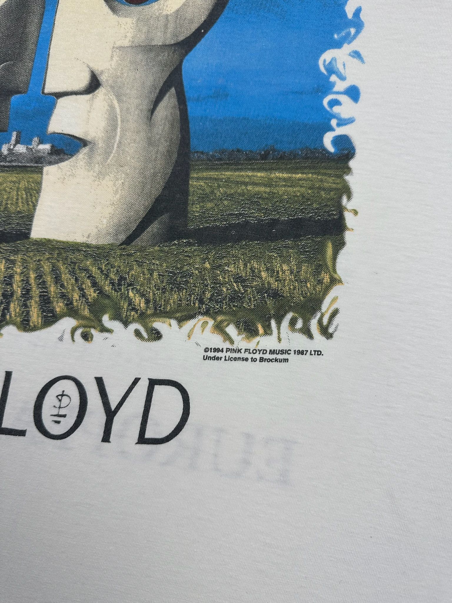 Band Tees Vintage 1994 Pink Floyd Division Bell Tour Distressed Faded Size US XL / EU 56 / 4 - 7 Thumbnail