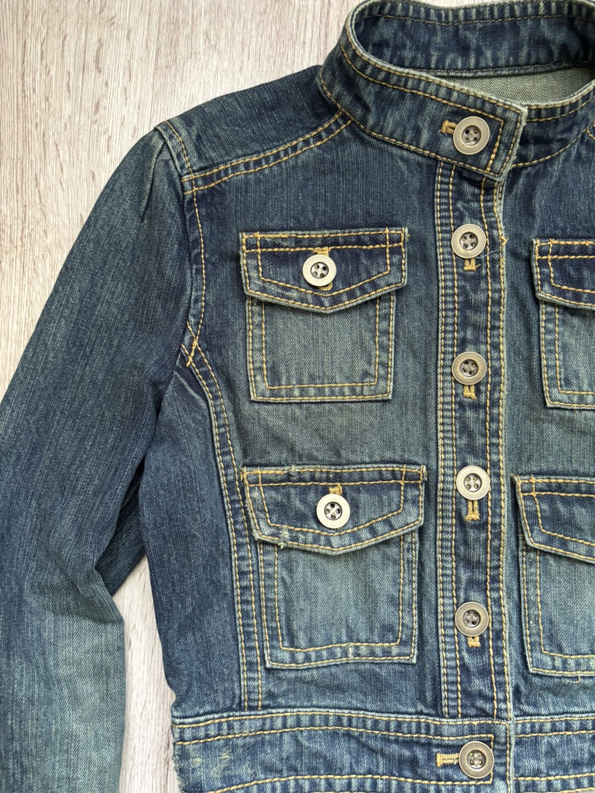 Other MK KLEIN+ Cropped Denim Jacket Size XS / US 0-2 / IT 36-38 - 5 Thumbnail
