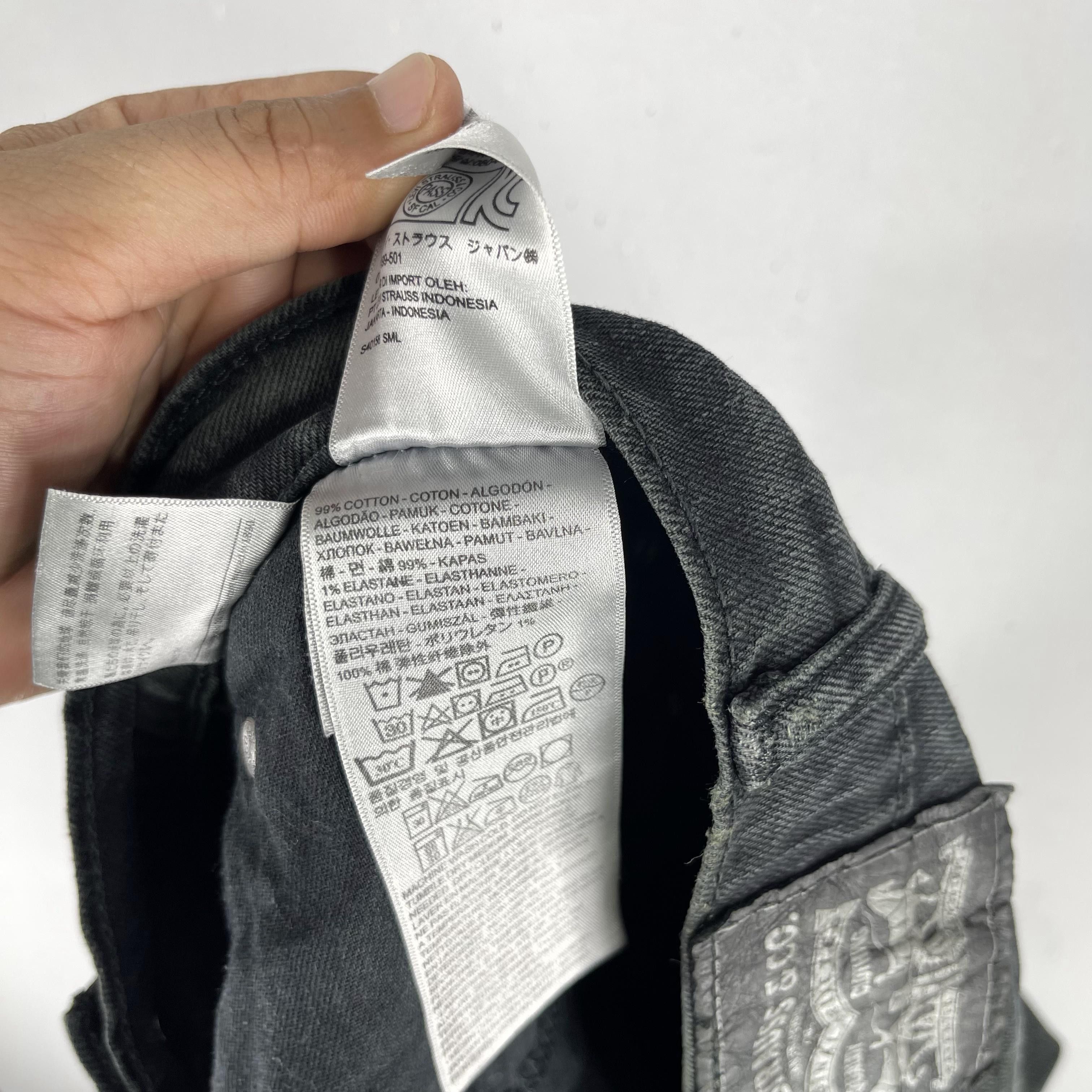 Levi's × Vintage W35 L31 Vintage Distressed Levis 511 Faded Black Wash Jeans Size US 35 - 7 Thumbnail