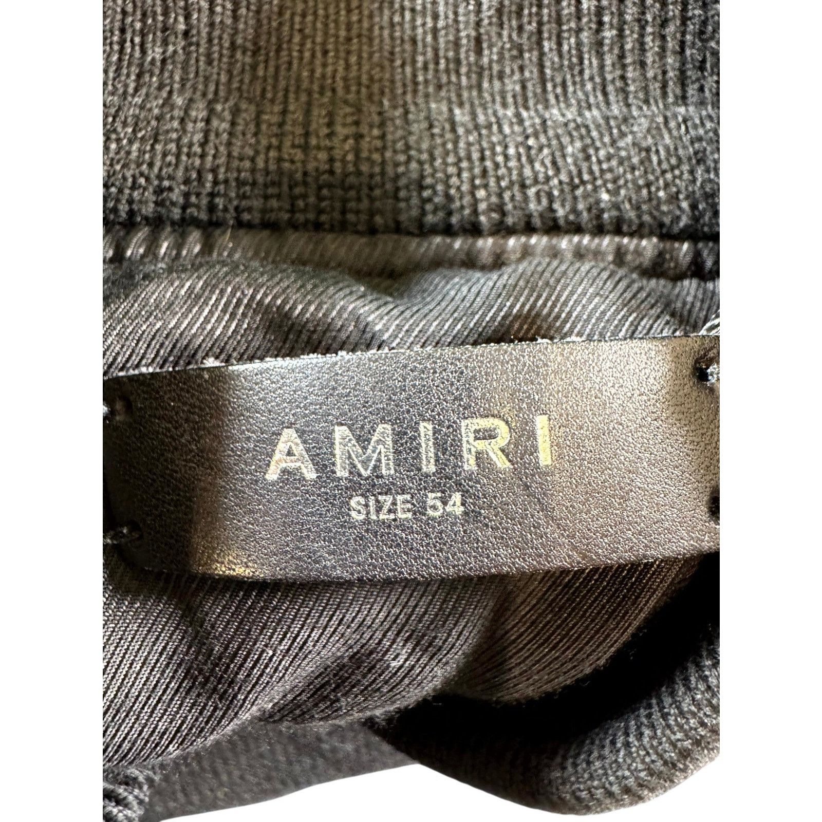 Amiri Amiri "Arc Logo Varsity" Black & Cream Jacket Size US XL / EU 56 / 4 - 4 Thumbnail