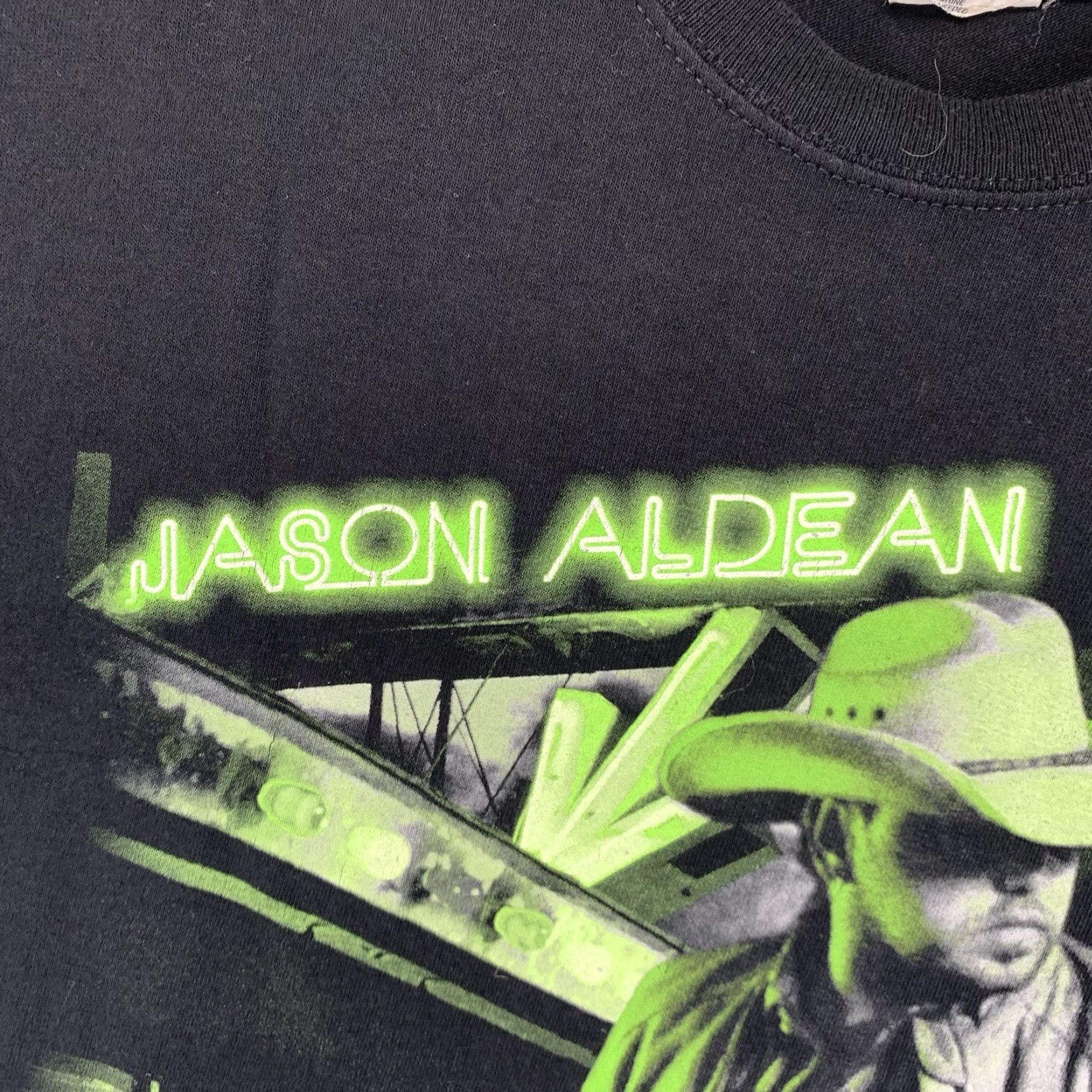 Anvil VINTAGE? No. Jason Aldean T Shirt Women Small Black Anvil 2014 Night Train Tour Concert Tee Size S / US 4 / IT 40 - 6 Thumbnail