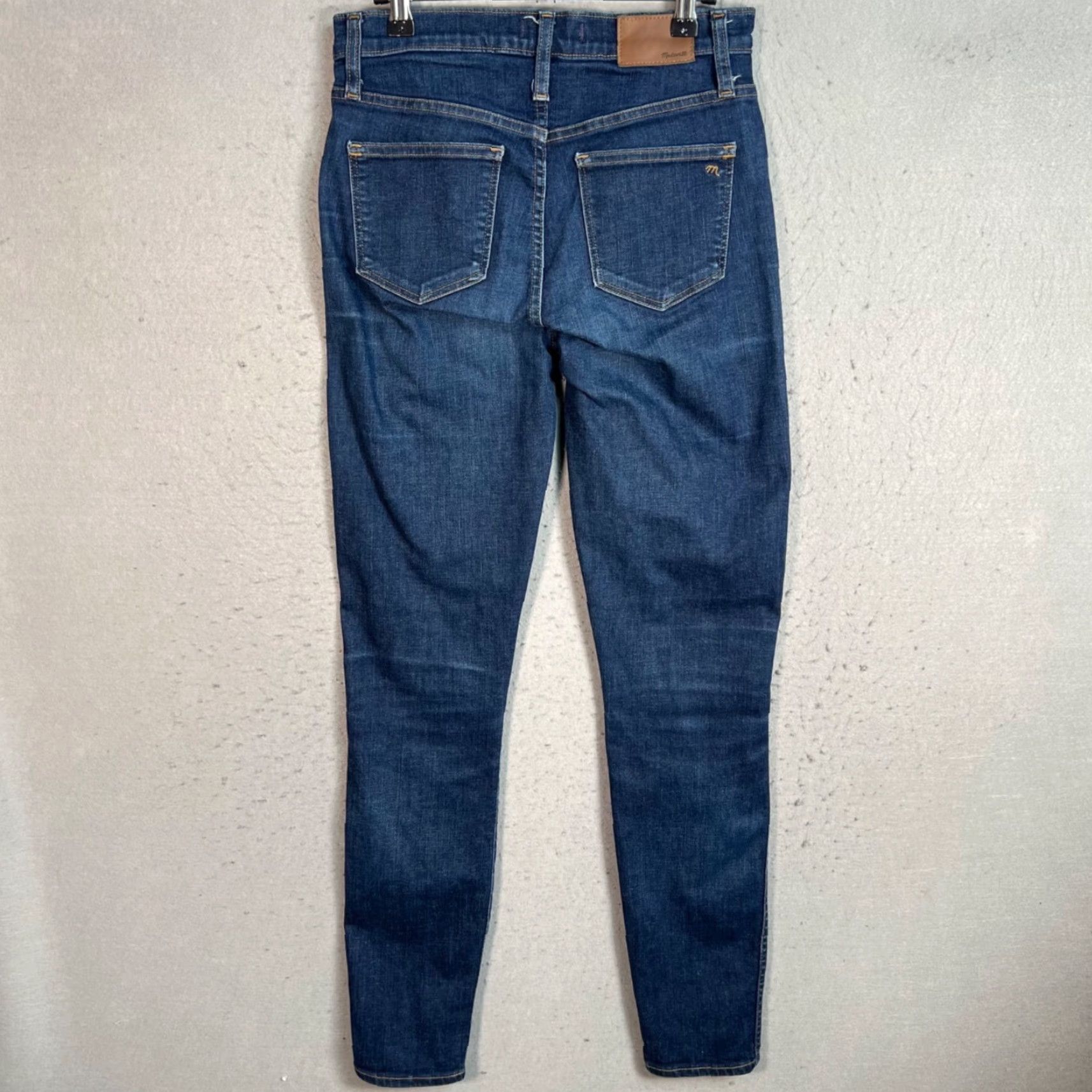 Madewell Madewell Jeans 5-Pocket High Skinny Denim Adult Womens 27 Tall 10" Rise Medium Wash Stretch Blue Size 27" / US 4 / IT 40 - 2 Thumbnail