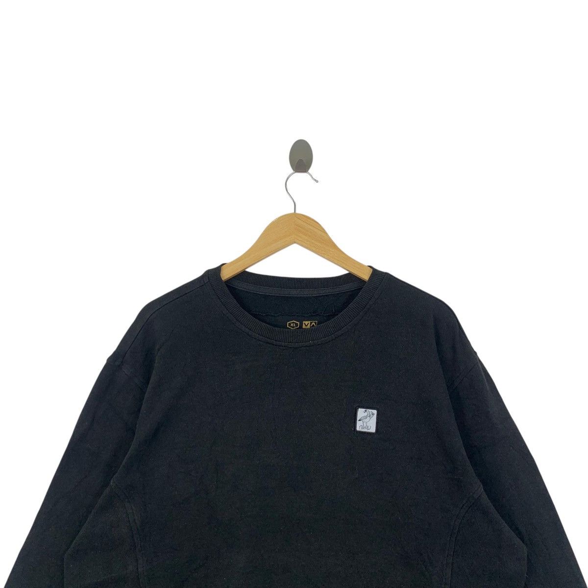 RVCA RVCA ANP Surf Streetwear Small Logo Label Black Sweatshirt Size US XL / EU 56 / 4 - 2 Thumbnail