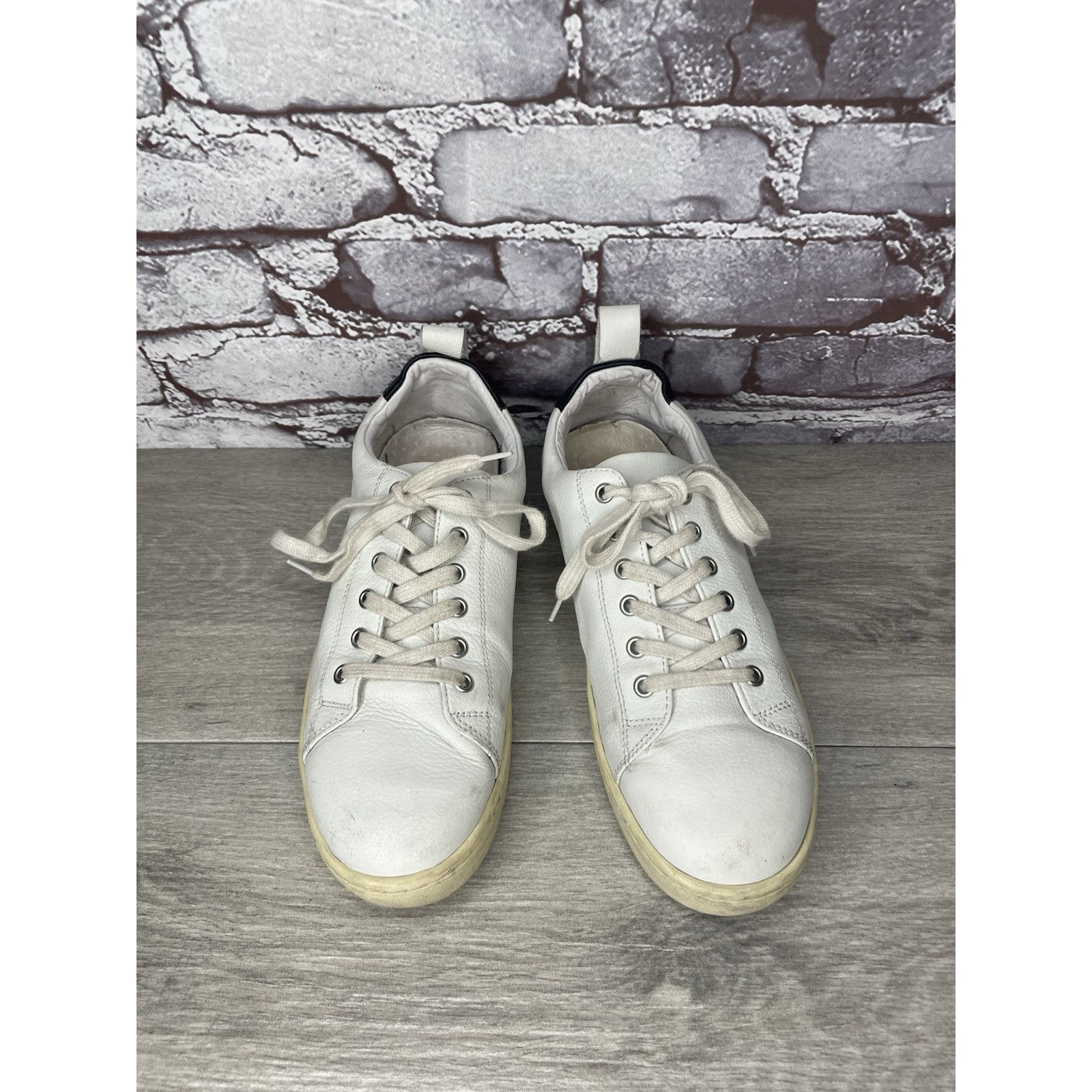 Fly London Fly London White Leather Lace Up Casual Sneakers Shoes Women Size US 8.5 / IT 38.5 - 2 Thumbnail