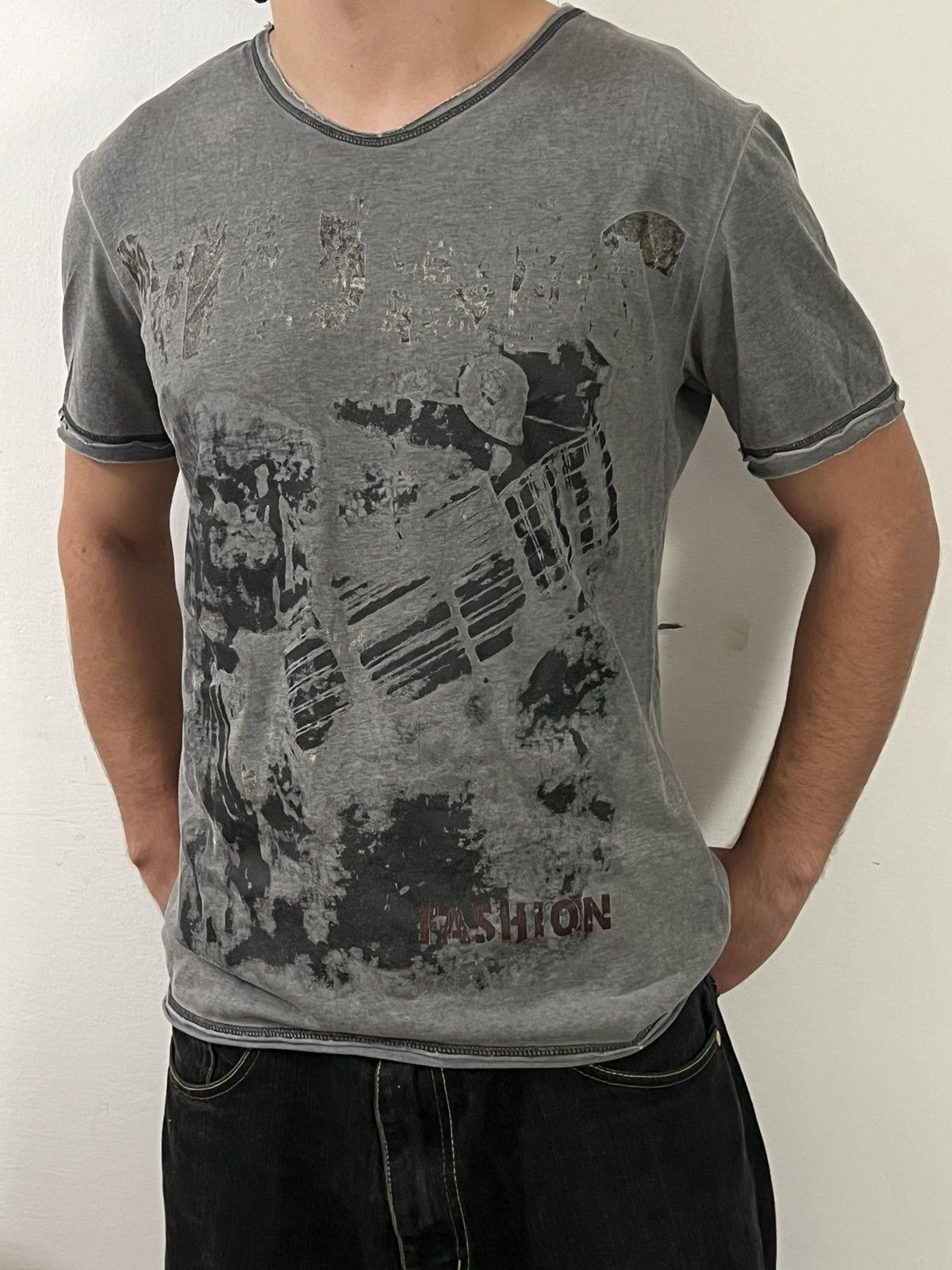 Vintage Affliction grunge tee shirt y2k skater emo goth cybery2k Size US M / EU 48-50 / 2 - 2 Thumbnail