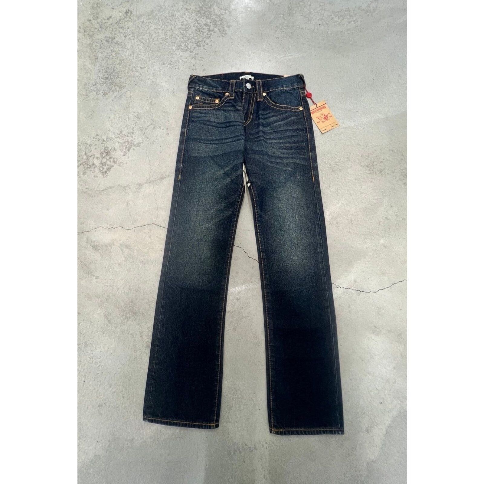 True Religion RICKY PAINTED HORSESHOE BIG T STRAIGHT JEAN Size US 30 / EU 46 - 3 Thumbnail