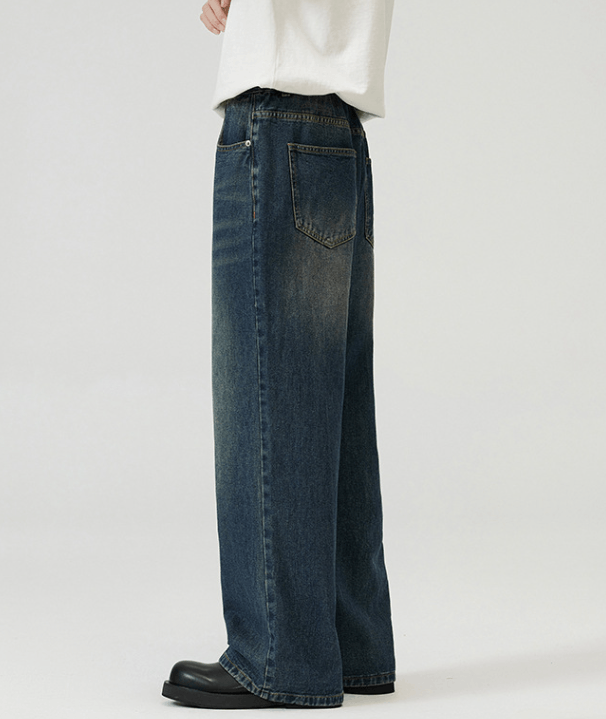 Japanese Brand × Jean Vintage loose wide-leg washed baggy jeans for men Size US 32 / EU 48 - 6 Thumbnail
