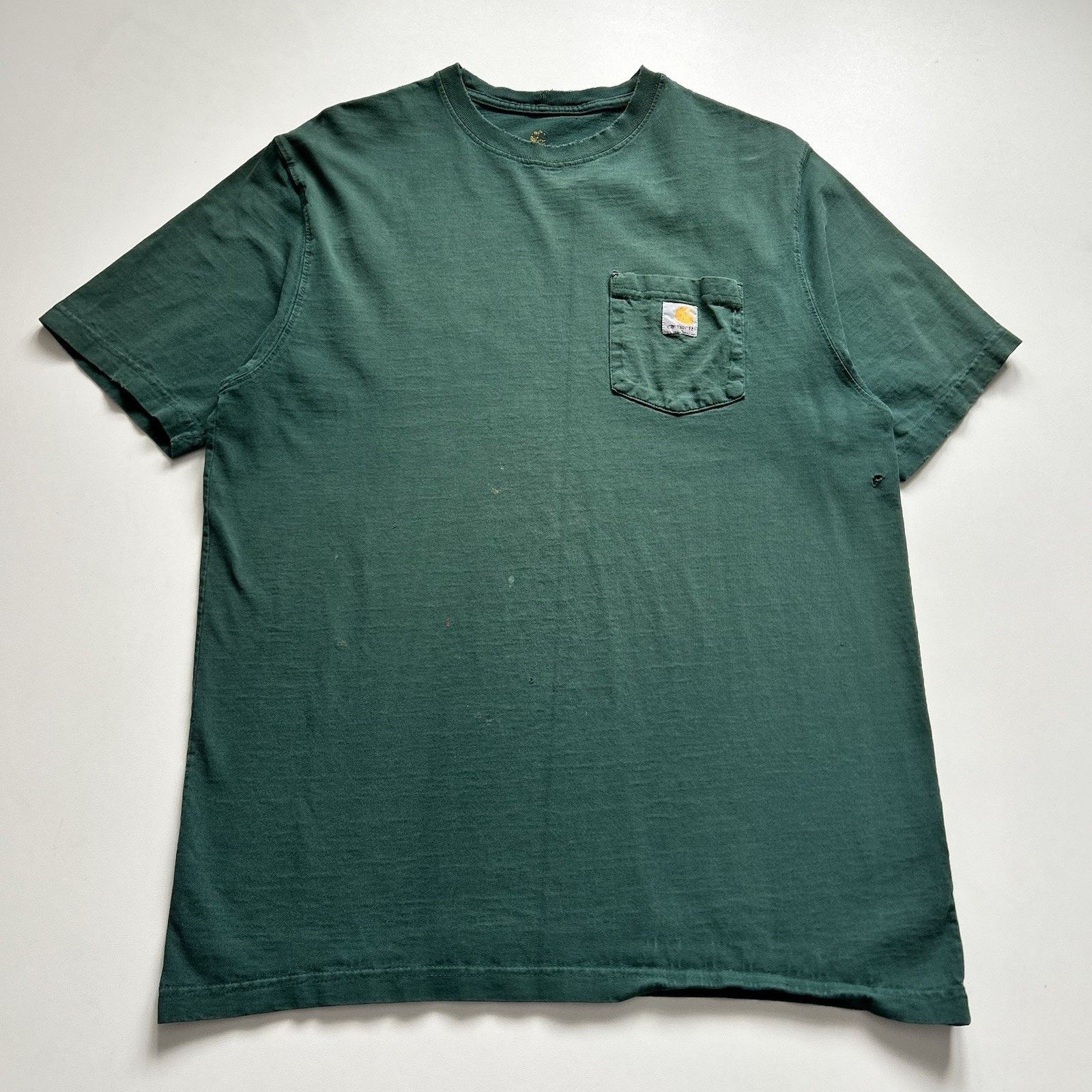 Carhartt Vintage Carhartt Pocket T Shirt Large Green Y2K Distressed Size US L / EU 52-54 / 3 - 1 Thumbnail