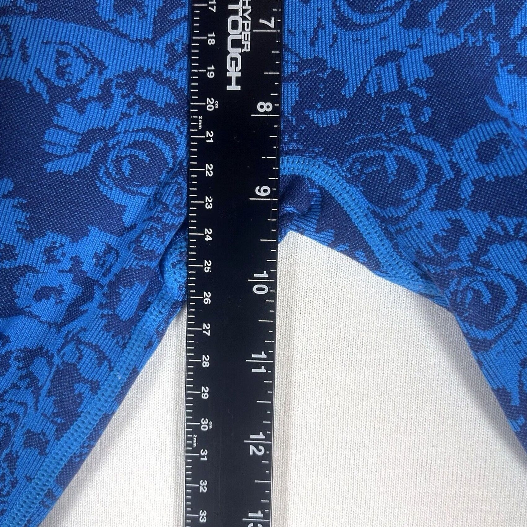 Fabletics Fabletics Womens Leggings Ankle S Blue Textured Nylon Polyester Spandex Athletic Skinny 26in Inseam Casual Gym Yoga Run Motion 365 Womens Size 28" / US 6 / IT 42 - 5 Thumbnail
