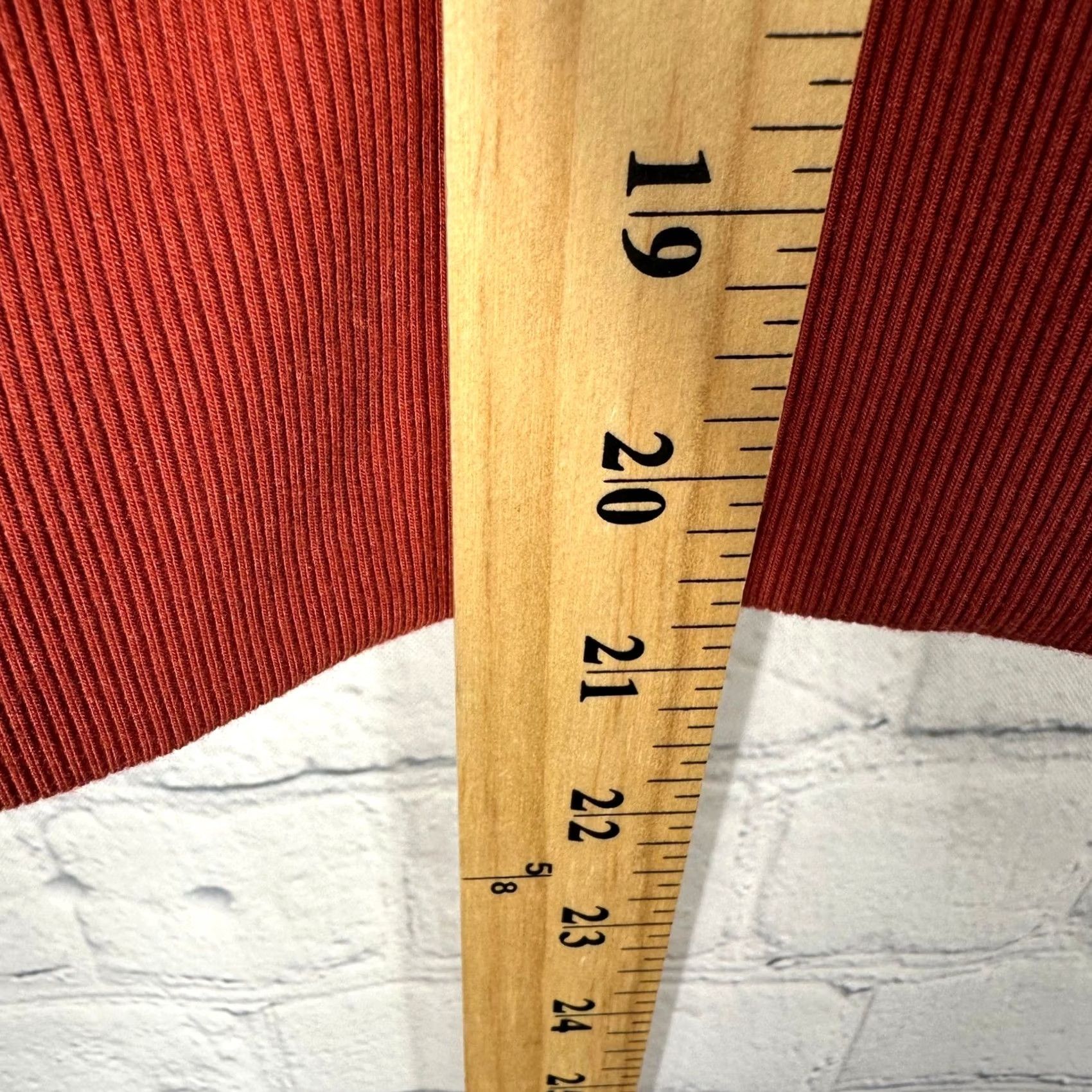 Lululemon Lululemon Gathered Waist Ribbed Long Sleeve Shirt Rust Red LW3GEXS Ladies Crew Neck Pullover Athletic Size S / US 4 / IT 40 - 4 Thumbnail