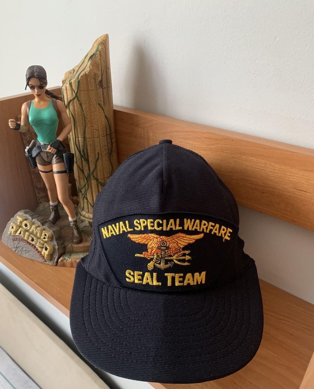 Vintage 80s Vintage Naval Special Warfare SEAL TEAM Cap Size ONE SIZE - 1 Thumbnail