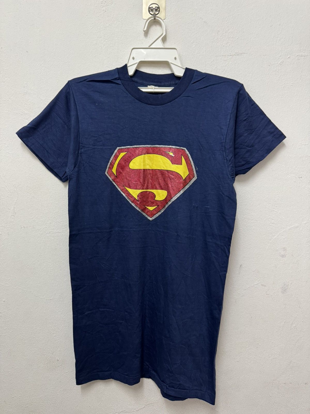 Vintage Rare !!! Vintage Superman Iron On 1978 Logo T shirt Size US M / EU 48-50 / 2 - 1 Thumbnail