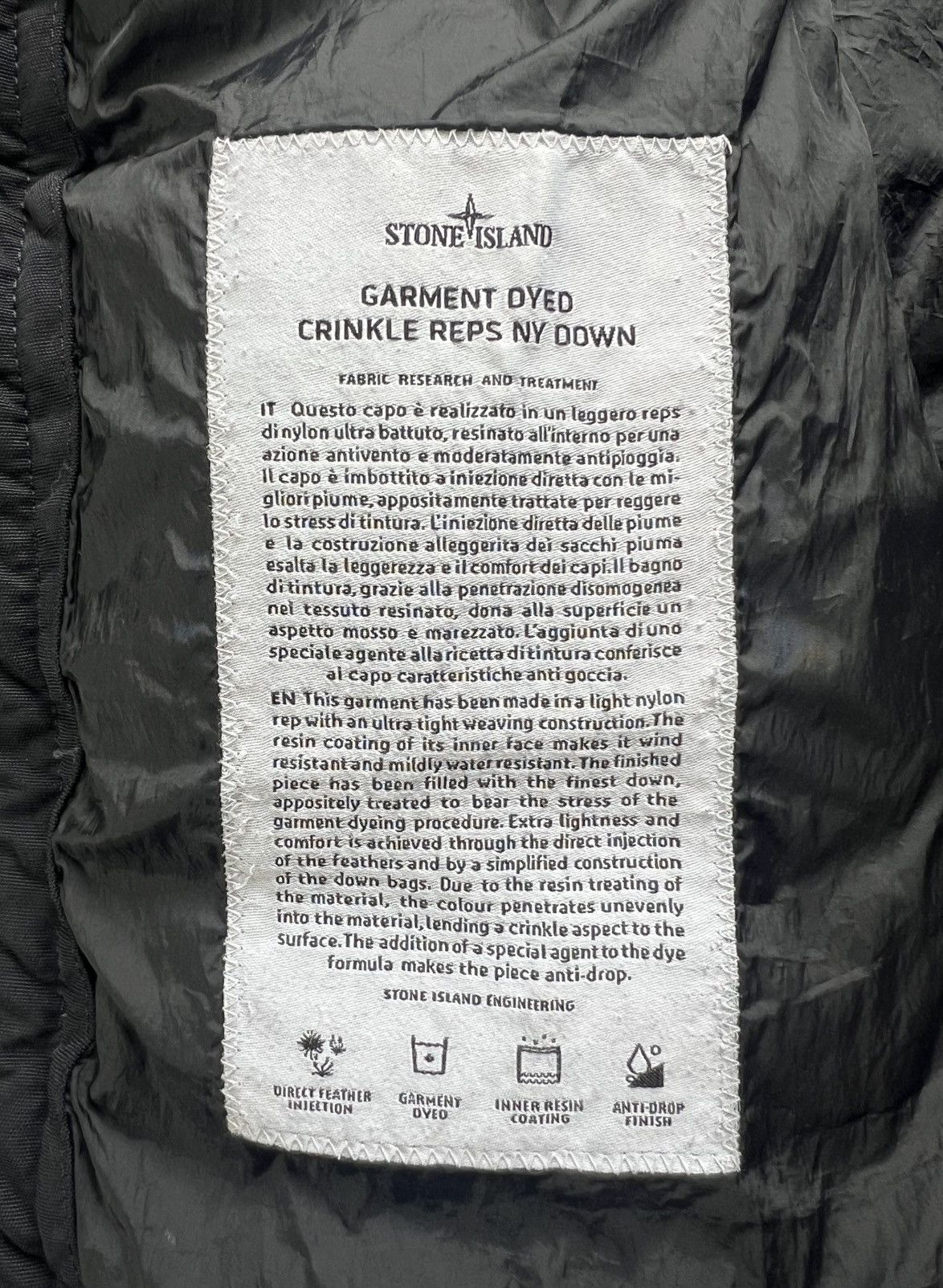 Stone Island Stone Island | Garment Dyed Reps NYDown | Dark Navy | Size S Size US S / EU 44-46 / 1 - 14 Thumbnail