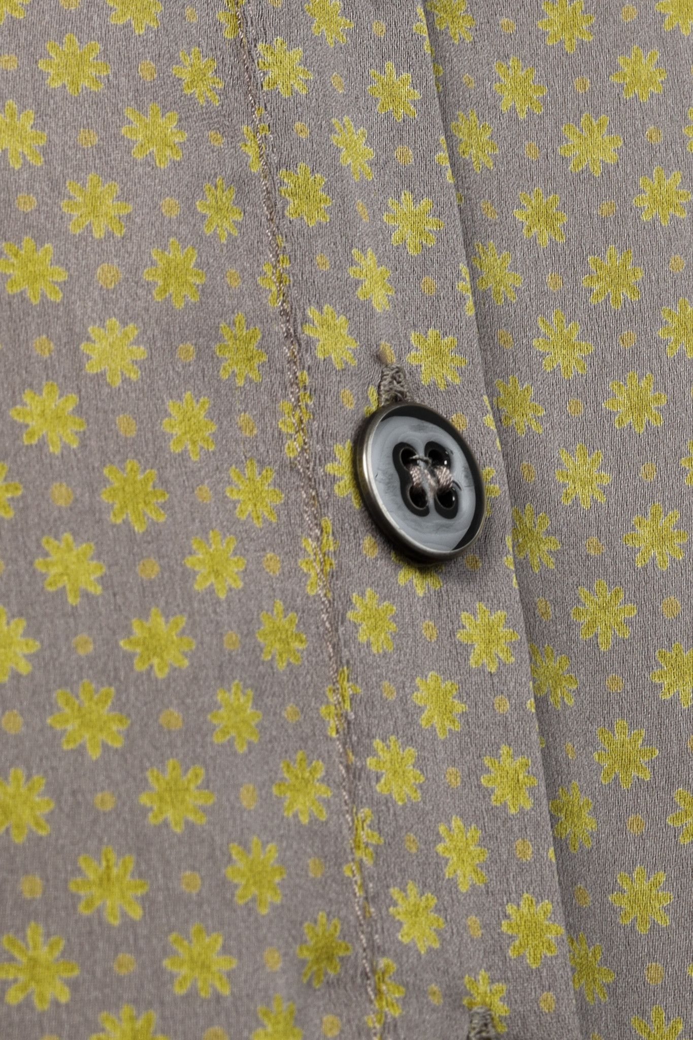 Stella McCartney Stella McCartney Grey and Yellow Ditsy Floral Silk Dress Size S / US 4 / IT 40 - 10 Thumbnail