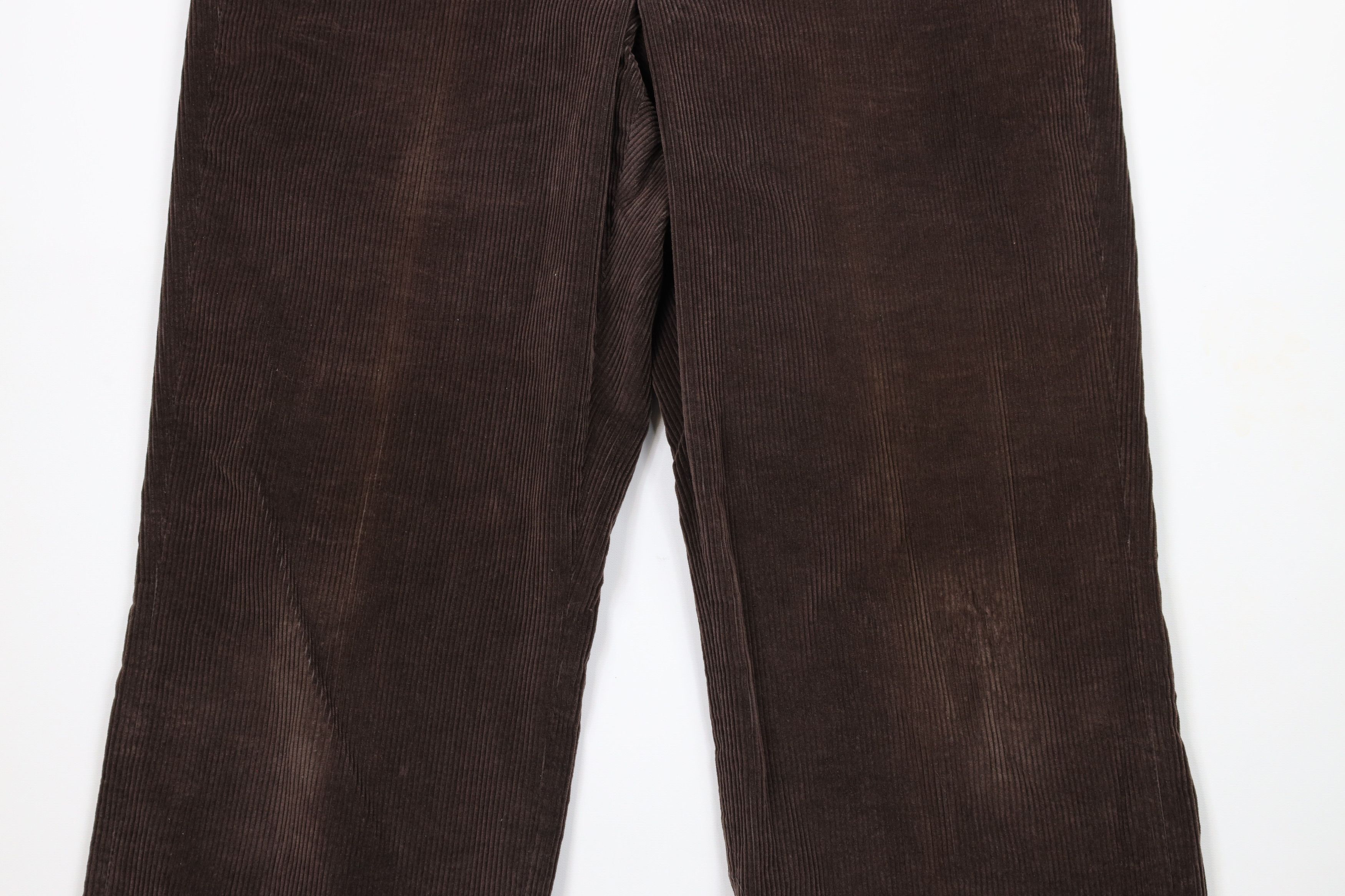 Vintage Vintage 90s Streetwear Wide Leg Corduroy Chino Pants Brown Size US 36 / EU 52 - 3 Thumbnail