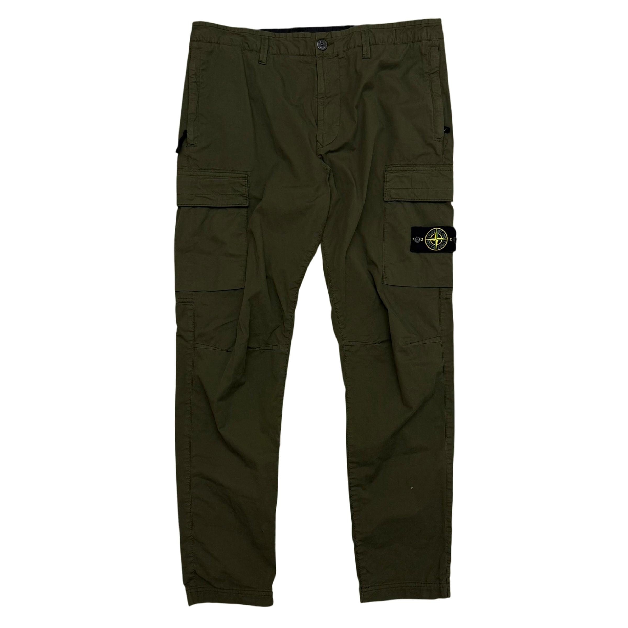 Stone Island Type RE-T Cargo Pants Army Green (Size 36”)