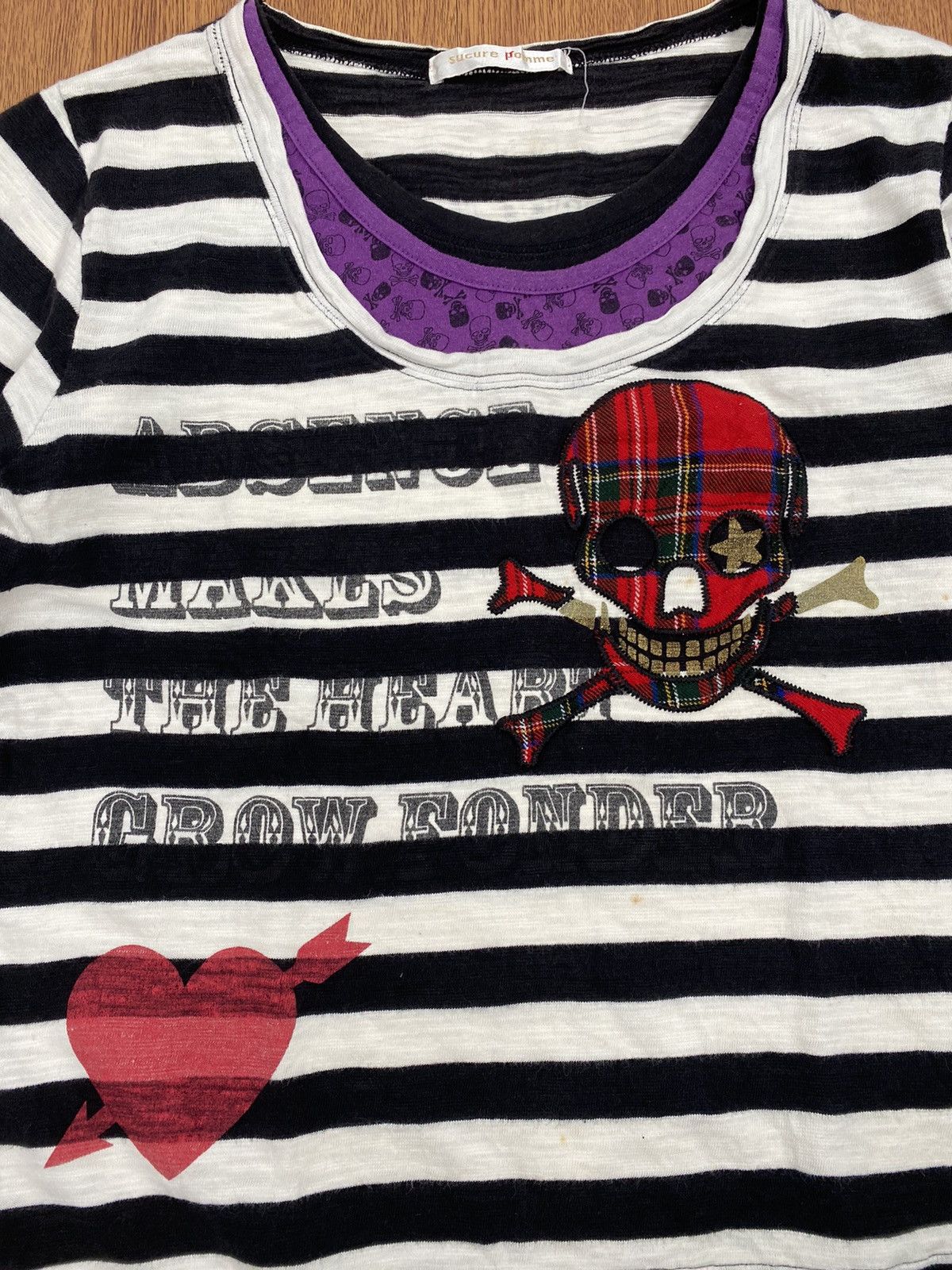 Japanese Brand Sucure promme striped punk long sleeve Size US M / EU 48-50 / 2 - 3 Thumbnail