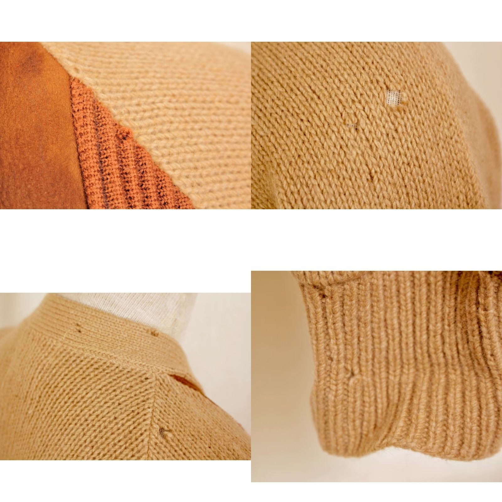 Vintage VINTAGE Roth-shire Wool Cardigan 1960s 50s 60s Orange Beige Sz L Mens Knit Sweater Size US L / EU 52-54 / 3 - 9 Thumbnail