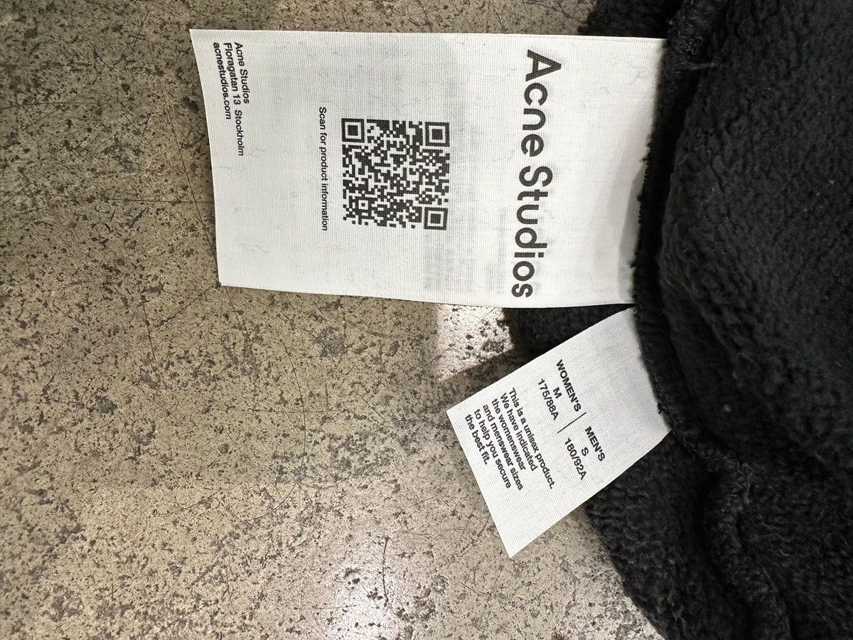 Acne Studios ACNE STUDIOS - Hooded Sweater Logo Patch Faded Black Size US S / EU 44-46 / 1 - 3 Thumbnail