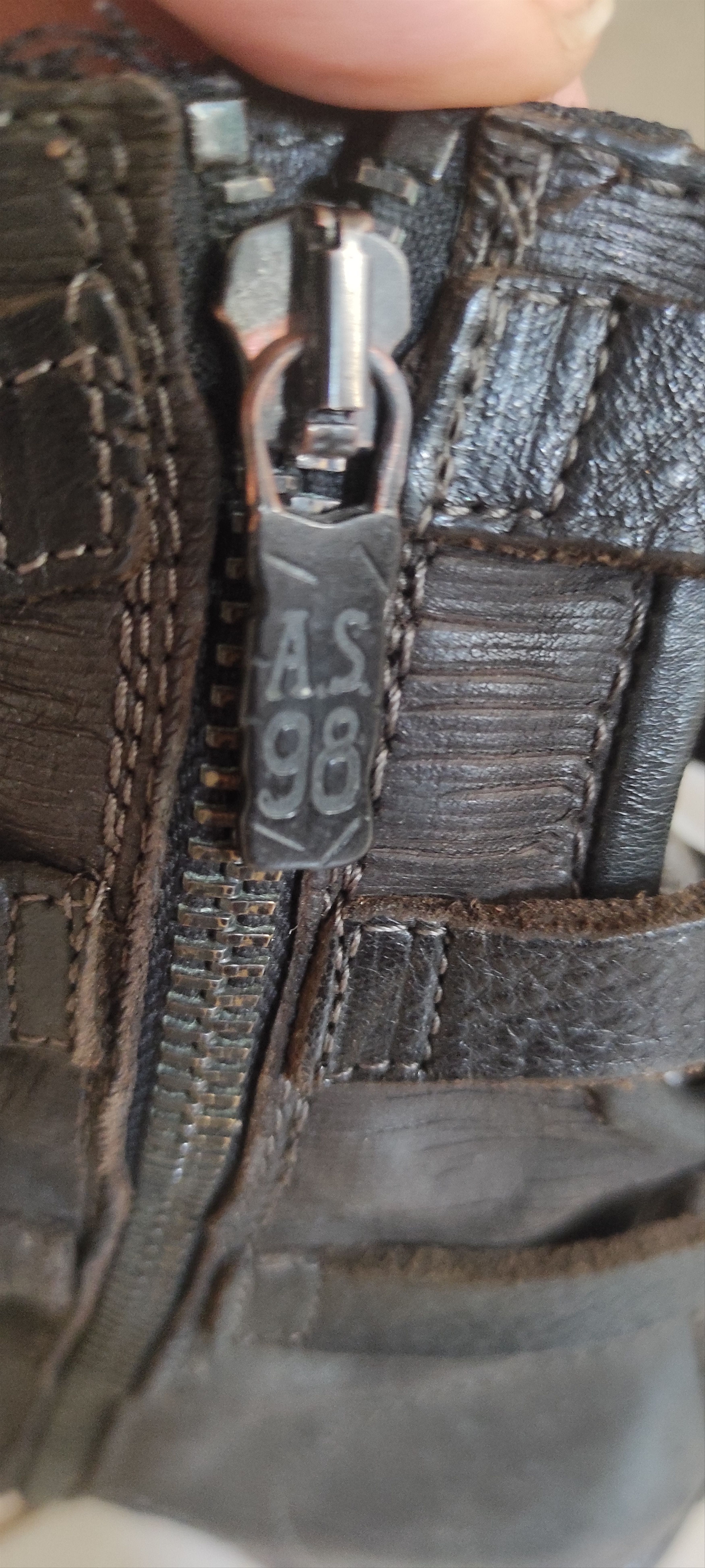 A.S.98 A.S.98 VTG Airstep Ankle Biker Boots Leather Zip Buckle Size US 9 / IT 39 - 7 Thumbnail