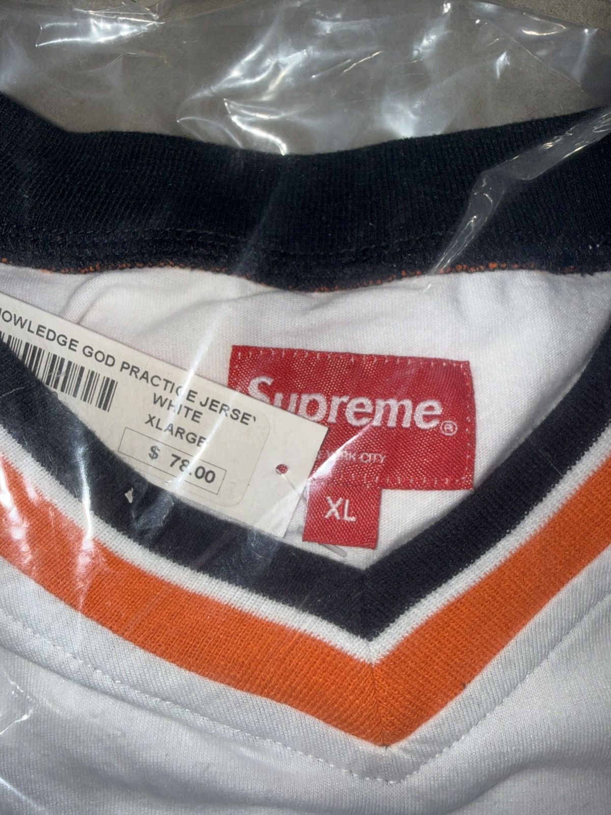 Supreme Supreme Knowledge God Practice Jersey White Size US XL / EU 56 / 4 - 3 Thumbnail