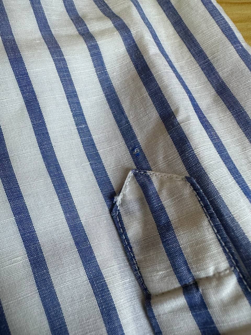 Other RRP $545 BRULI Alta Sartoria Linen/Cotton Striped Shirt Swis Size US L / EU 52-54 / 3 - 10 Thumbnail
