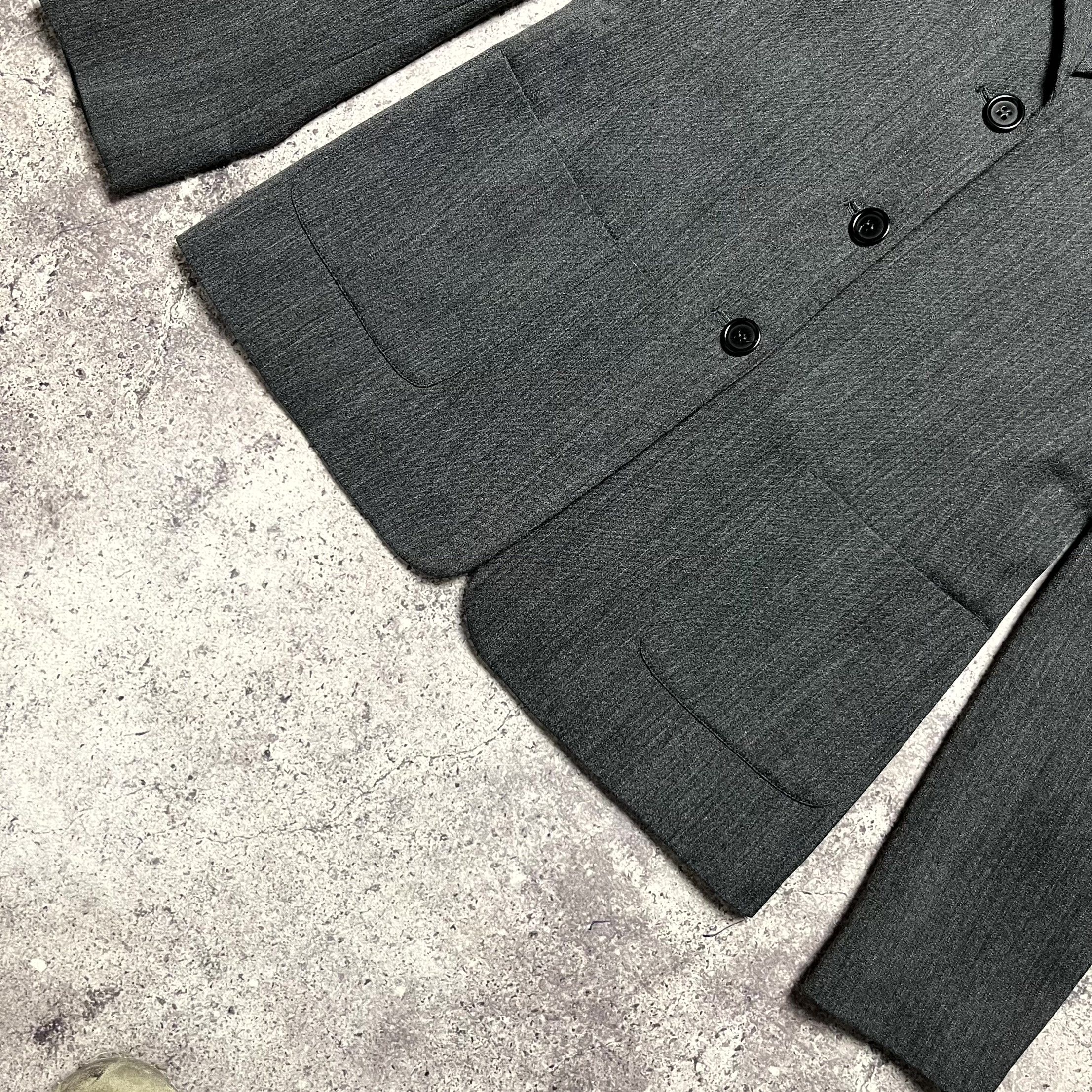 MAX&Co. Max Mara Gray Suit Blazer Pants Wool Blend IT38 US6 Size XS / US 0-2 / IT 36-38 - 9 Thumbnail