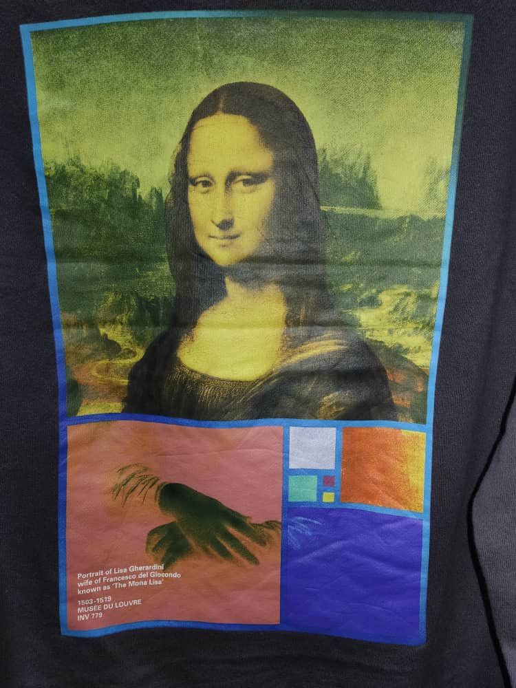 image of Uniqlo X Musee Du Louvre X Peter Saville The Mona Lisa in Grey, Women's (Size Medium)