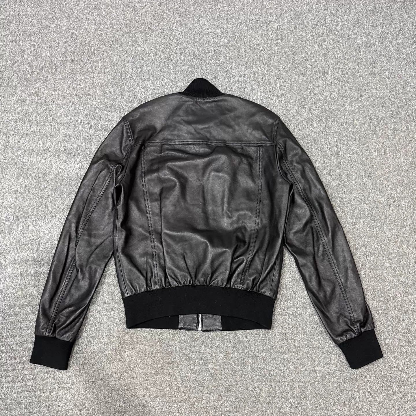 Dolce & Gabbana D&G black sheepskin leather jacket men's 50 Size US M / EU 48-50 / 2 - 2 Thumbnail
