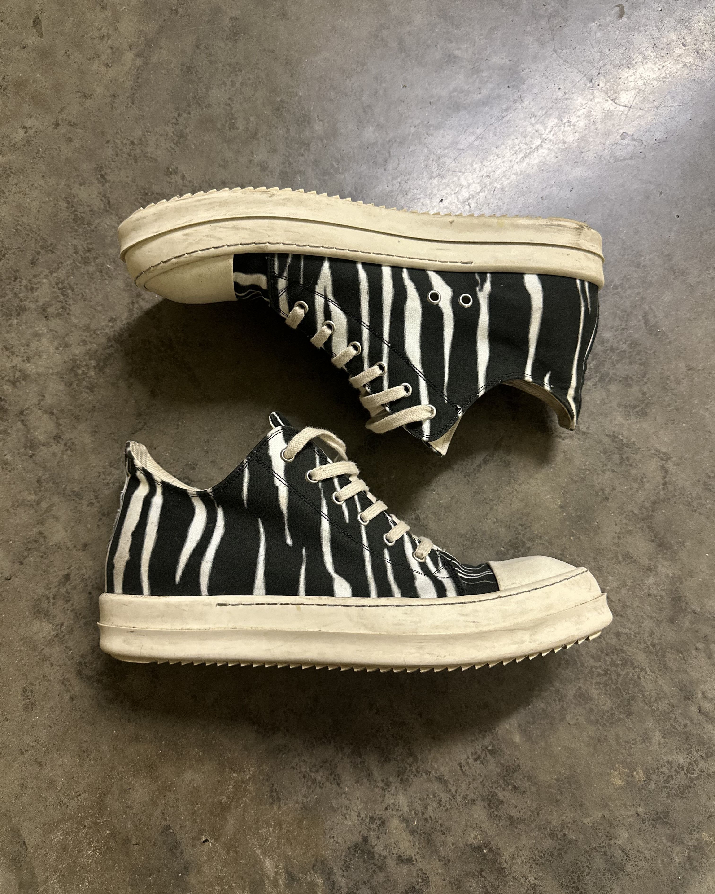 RICK OWENS DRKSHDW ハット ストライプ ゼブラ柄 白 黒 Rick Owens Zebra | Grailed