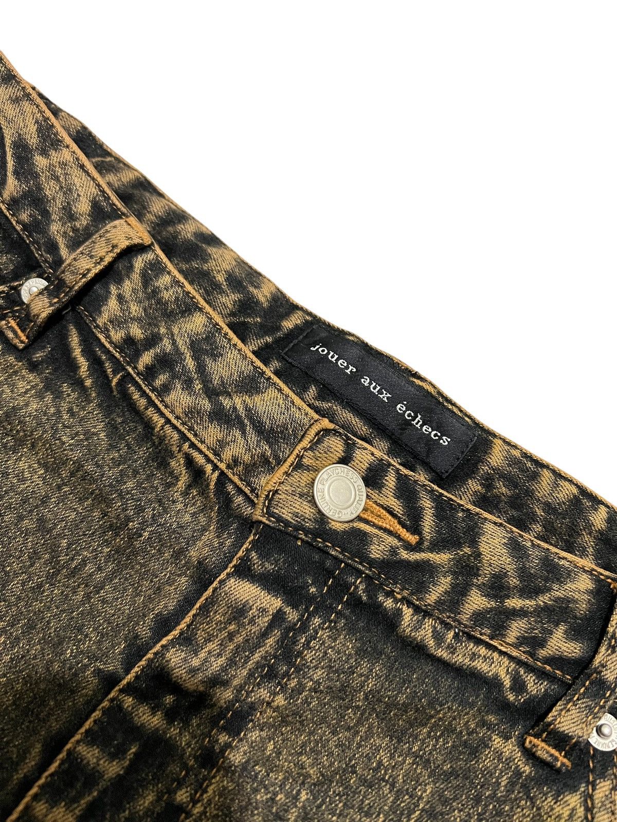 If Six Was Nine × Japanese Brand × Le Grande Bleu (L.G.B.) Jeour aux echecs mudwash japanese flared jeans Size US 30 / EU 46 - 5 Thumbnail
