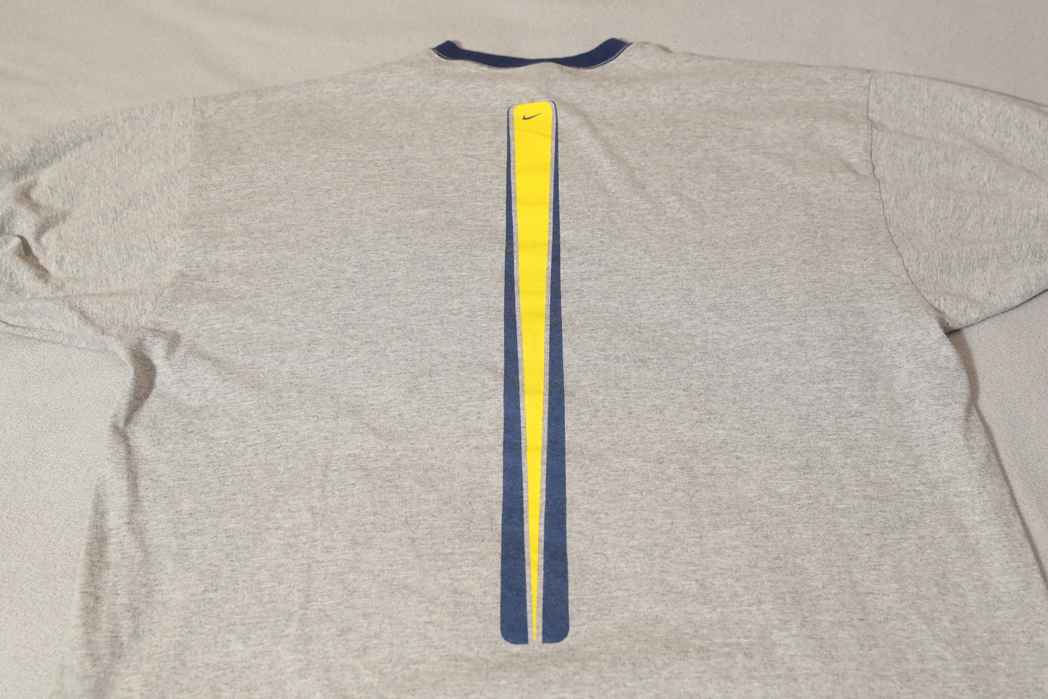 Nike Nike Y2K 90s Nike Grey Ringer Tee (XXL) Size US XXL / EU 58 / 5 - 9 Thumbnail