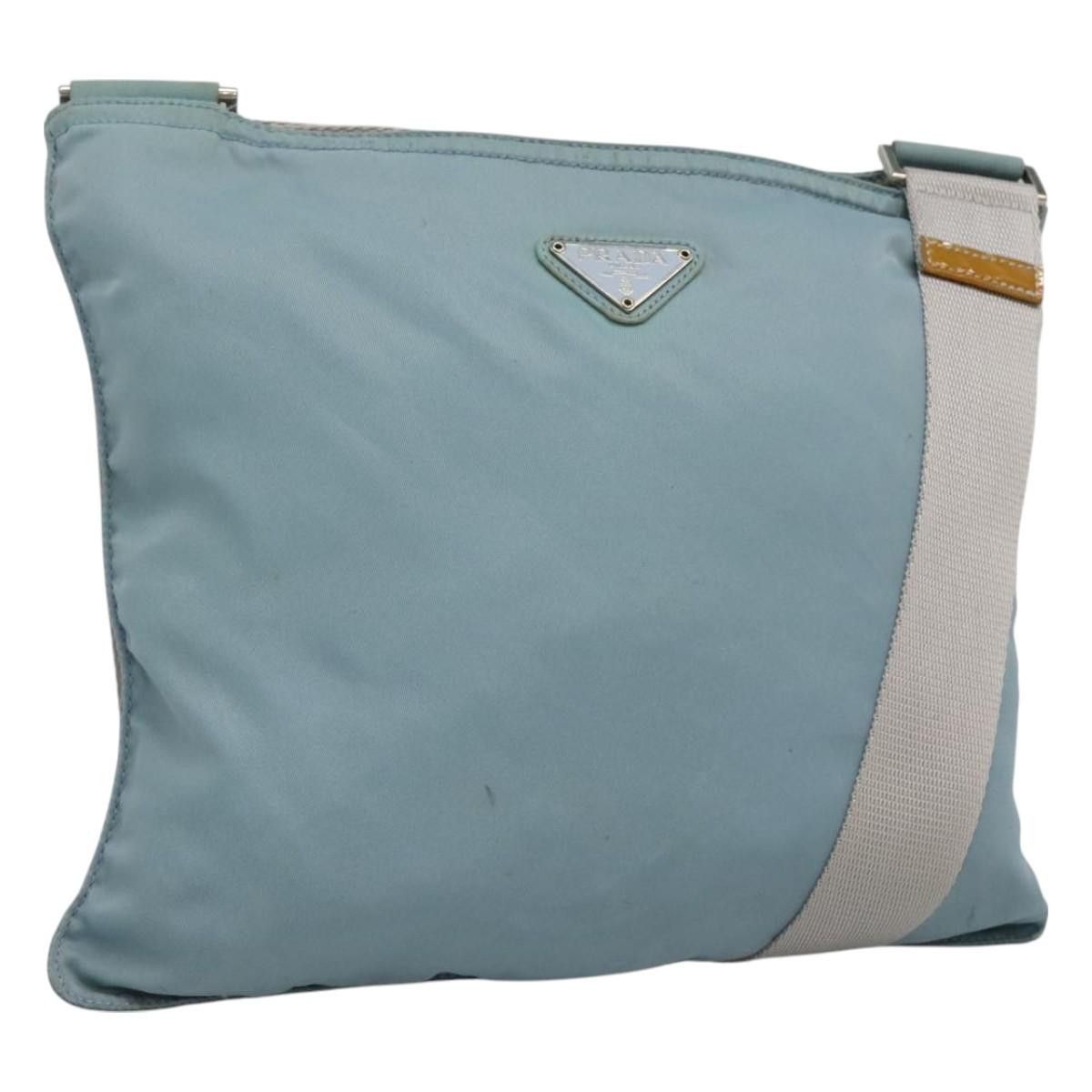 Prada PRADA Shoulder Bag Nylon Blue Silver Size ONE SIZE - 1 Thumbnail
