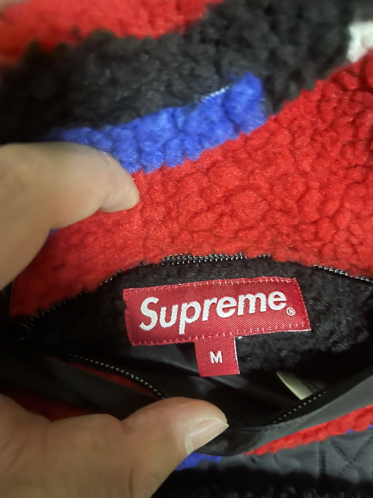 Supreme Supreme reversible colorblocked fleece Jacket Size US M / EU 48-50 / 2 - 4 Thumbnail