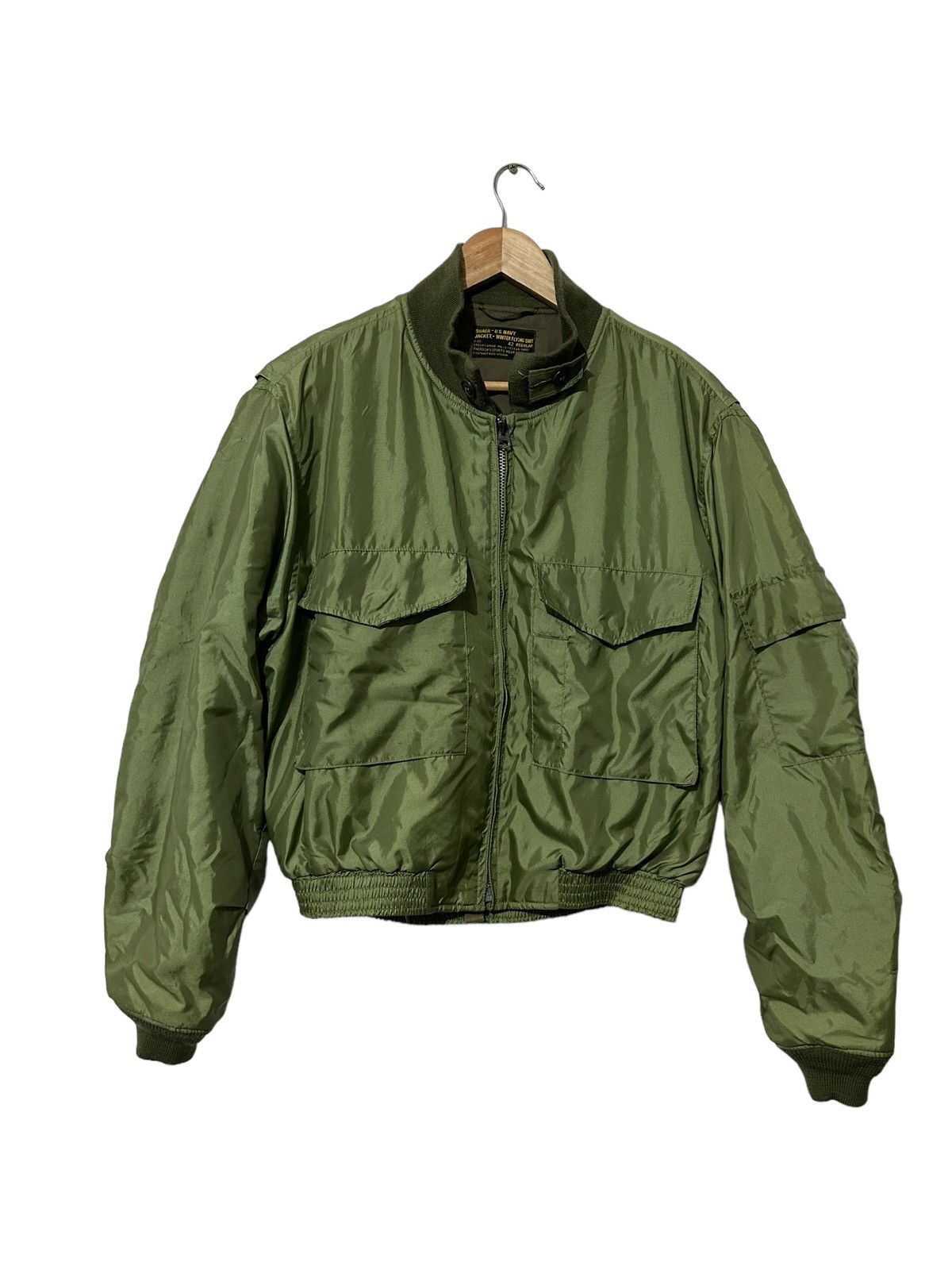 Vintage Vintage USN Bomber jacket Talon Zip size on Tag 42 Regular Size US S / EU 44-46 / 1 - 3 Thumbnail