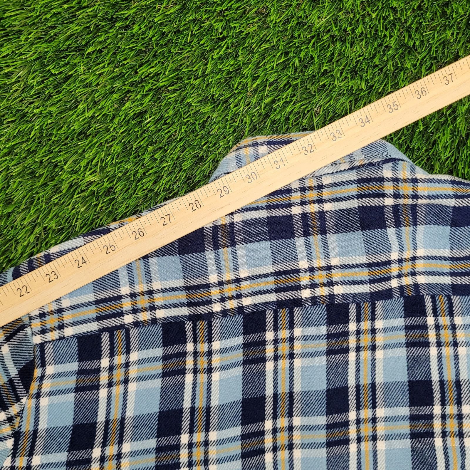 Other VTG Craig-Andrew Flannel Shirt XL Western Plaid Blue Yellow Size US XL / EU 56 / 4 - 6 Thumbnail