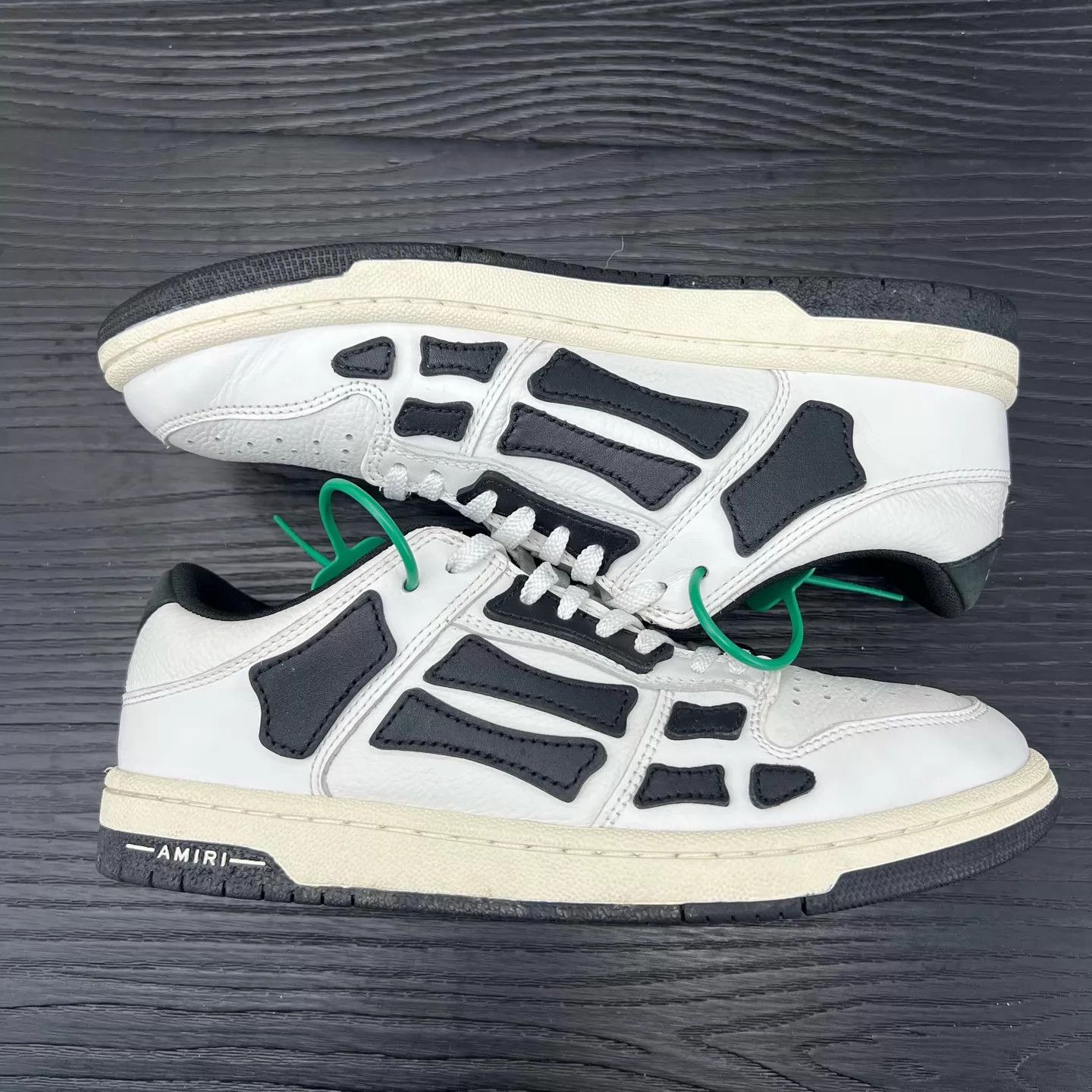 Amiri AMIRI Skel-Top Black & White Sneakers Size US 8.5 / IT 38.5 - 3 Thumbnail