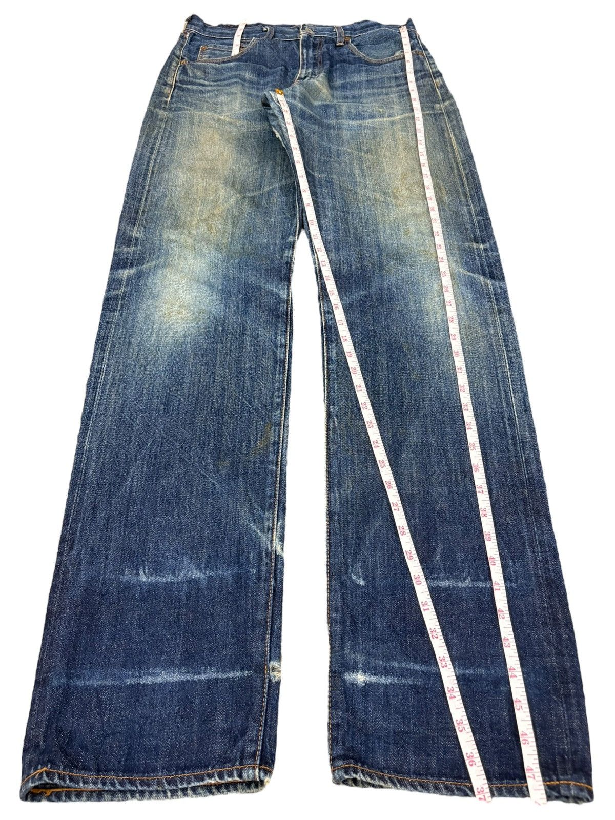 Levi's Levis 80s Levis 502 XX Big E Selvedge Distressed Baggy Jeans Size US 33 - 14 Thumbnail