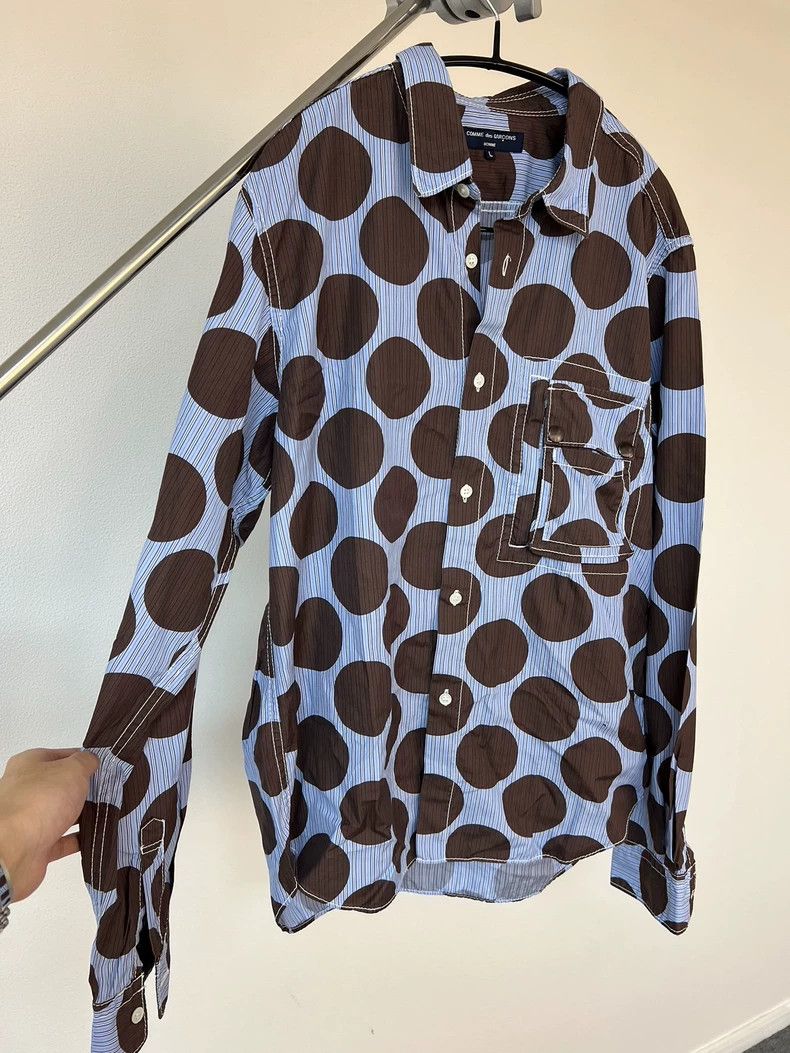 Comme des Garcons Comme Des Garcons Spotted Circle Pocket Shirt Size L / US 10 / IT 46 - 5 Thumbnail