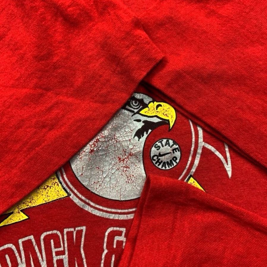 Nike VINTAGE Nike T Shirt USA 90s Red Crew Neck Short Sleeve XL Mens Graphic Tee USA 1980s Sportswear/Beach Size US XL / EU 56 / 4 - 6 Thumbnail