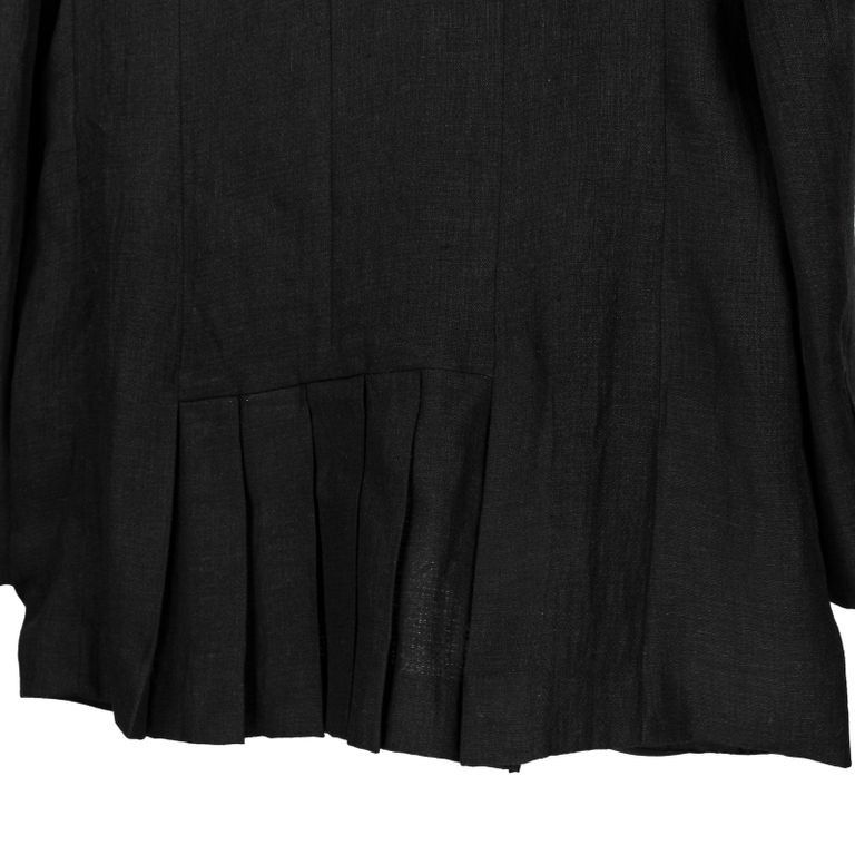 Yohji Yamamoto Yohji Yamamoto Pour Homme - Front Corner Leather Pleats JKT Size US M / EU 48-50 / 2 - 11 Thumbnail