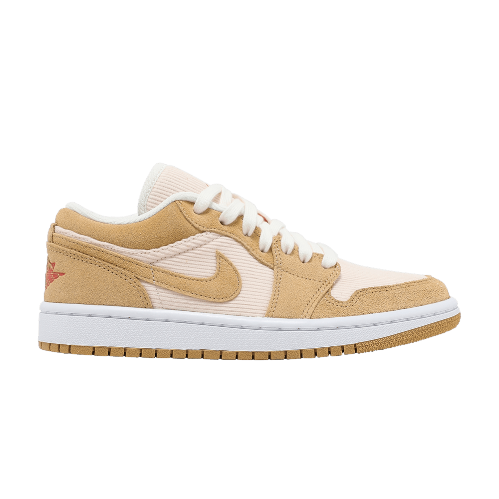 image of Wmns Air Jordan 1 Low Se Twine Shoes in Tan, Women's (Size 12)