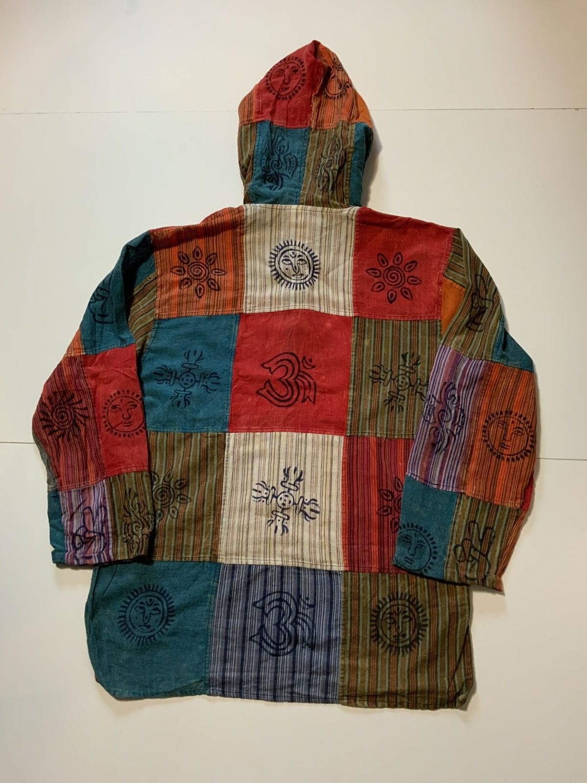 Vintage Siddhartha Souvenir Nepal Boho Patchwork Peace Hoodie Size US M / EU 48-50 / 2 - 2 Thumbnail