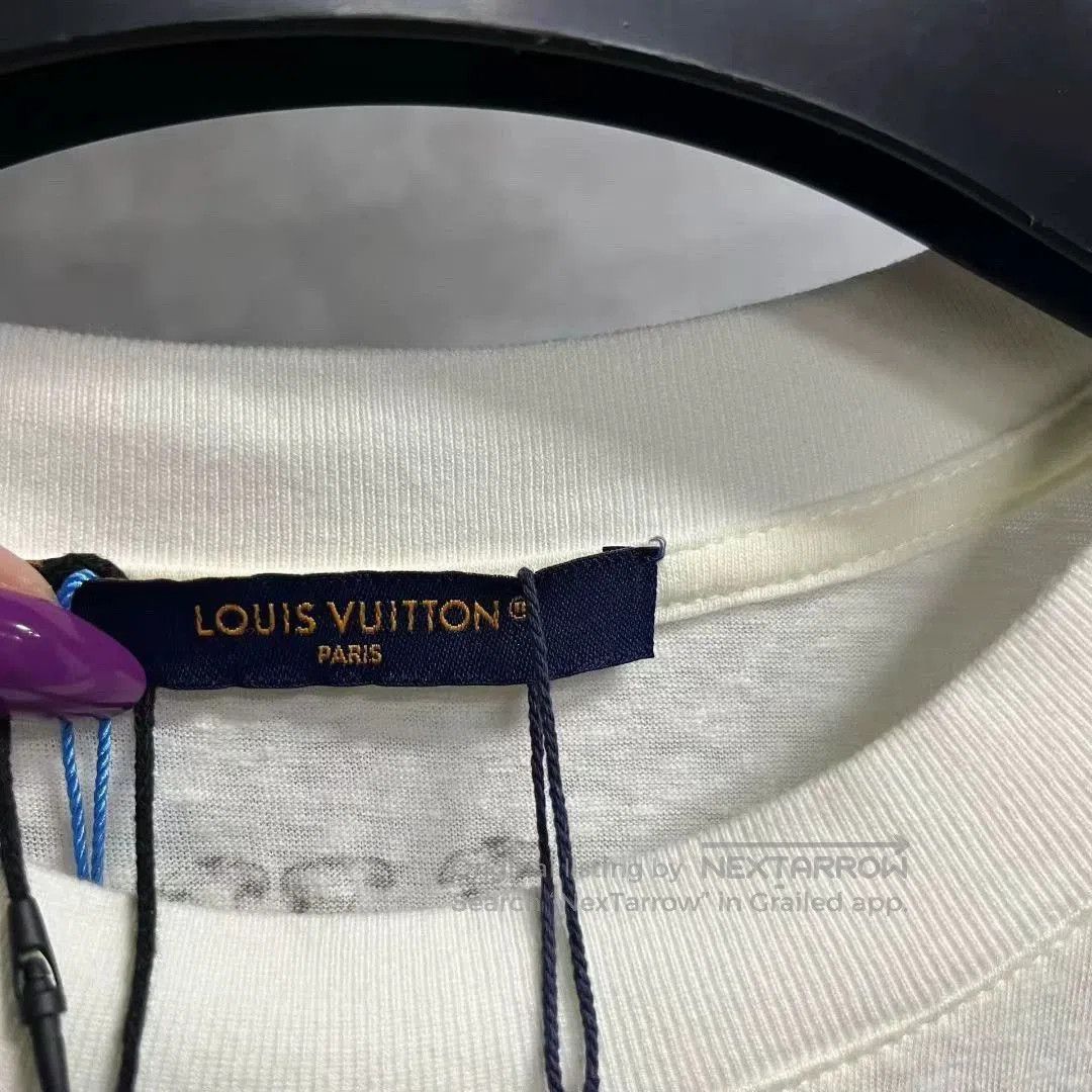 Louis Vuitton louis vuitton white logo short sleeve t-shirt. Size US XXL / EU 58 / 5 - 3 Thumbnail